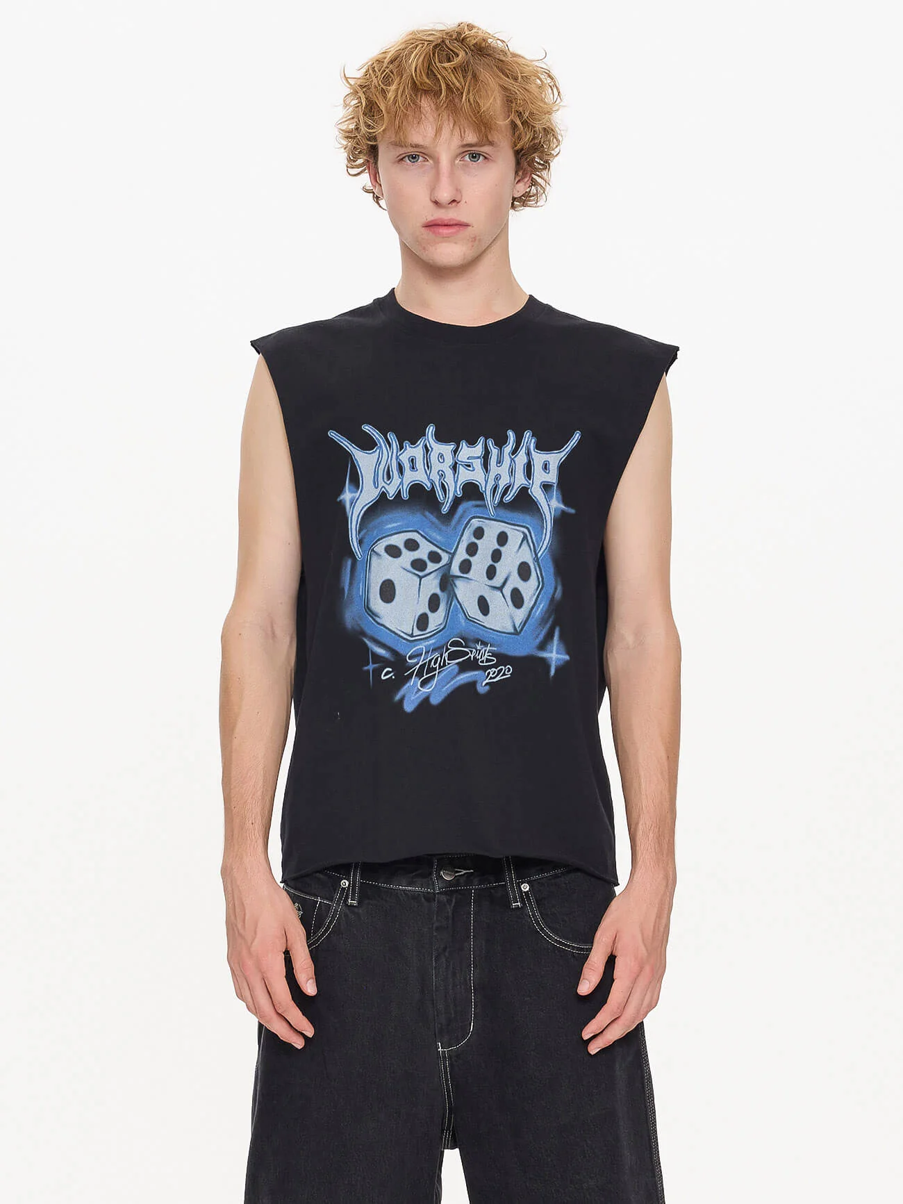 Rollem Muscle Tee - Black - Image 7