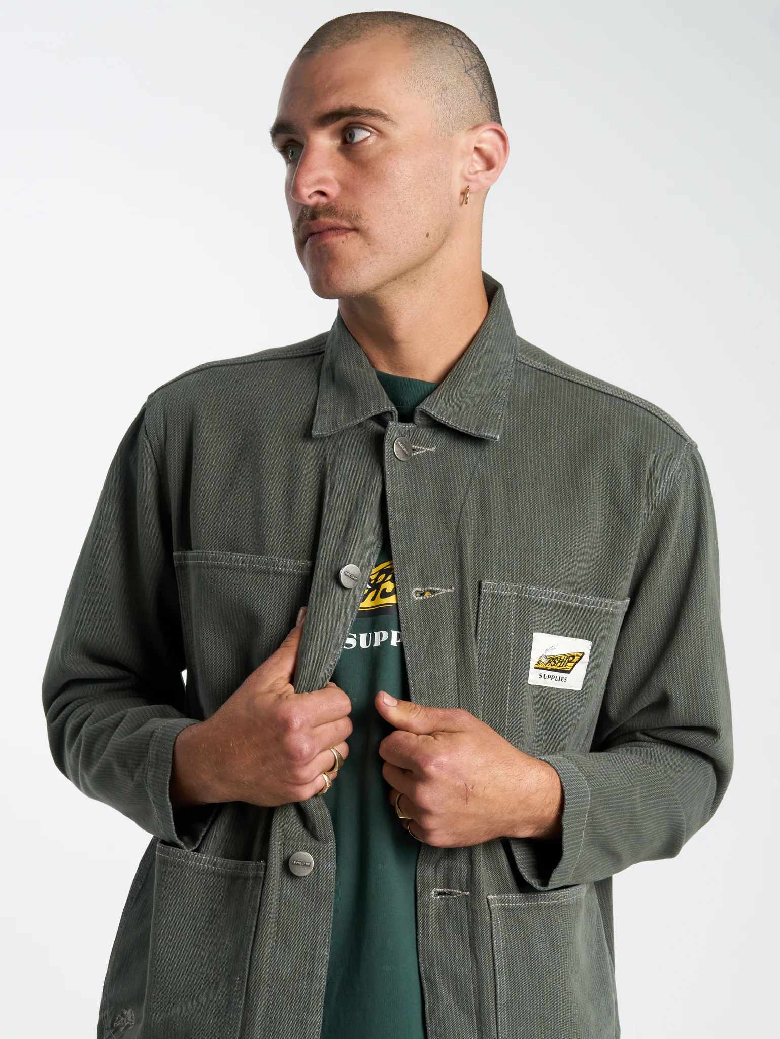 Sawn Off Carpenter Jacket - Pine Needle - Image 7