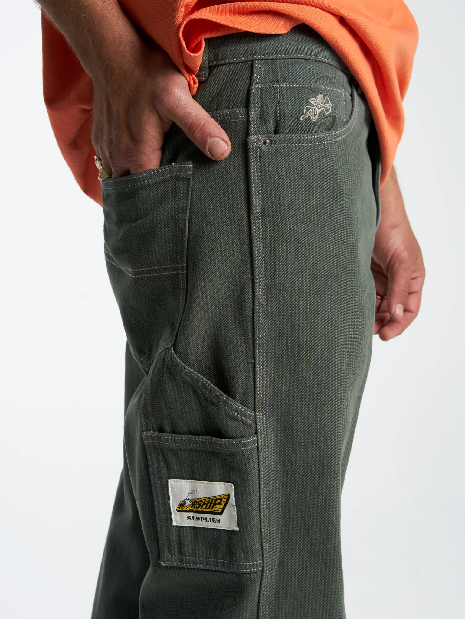 Sawn Off Carpenter Pant - Pine Needle - Image 6