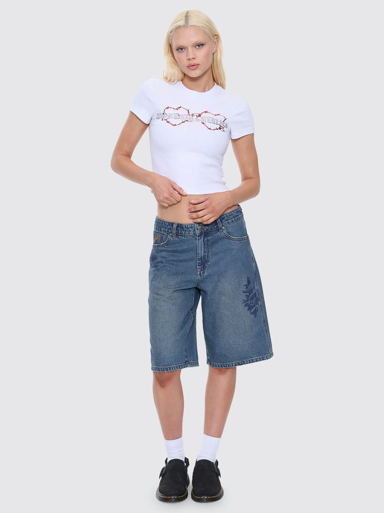 Scratch Slim Fit Tee - White - Image 3