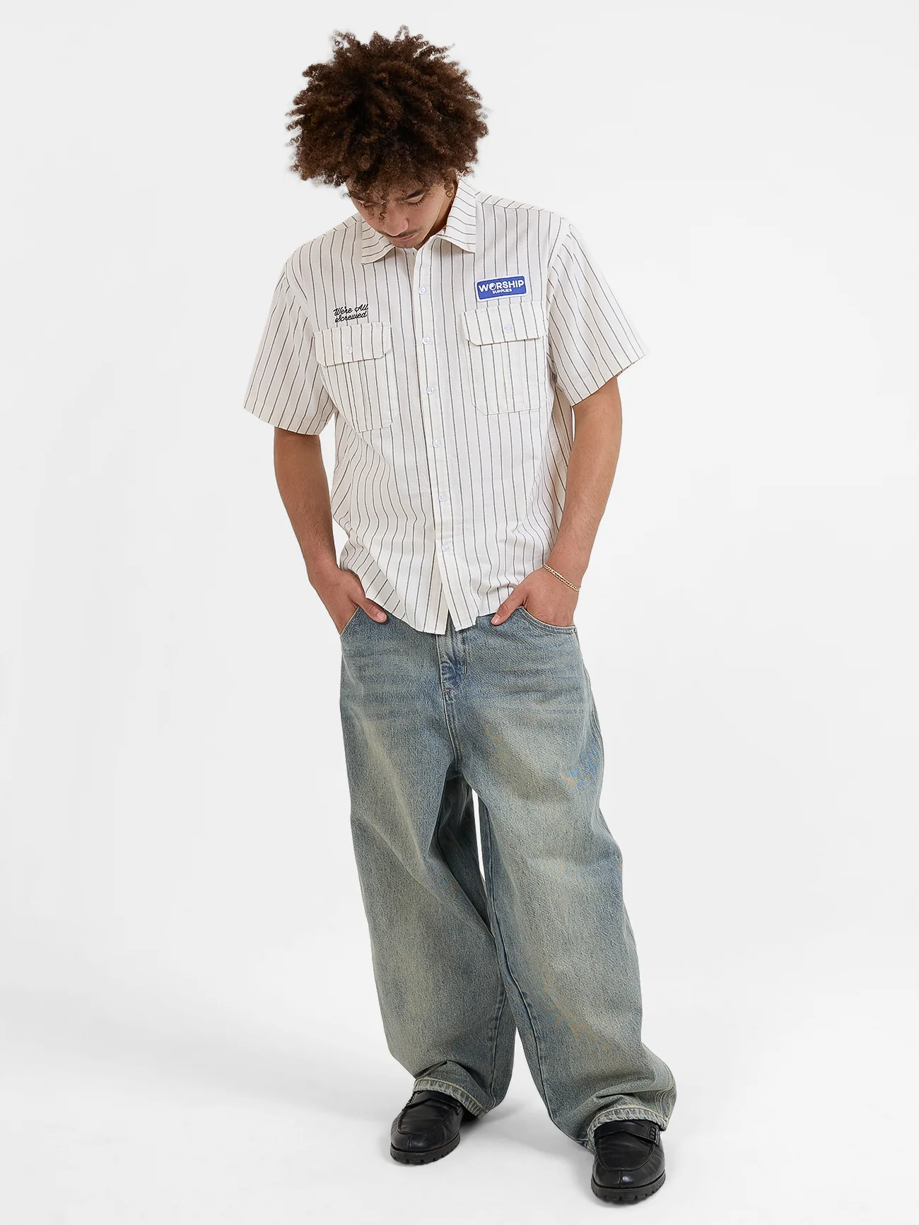 Screwed Short Sleeve Shirt - Bone - Image 5