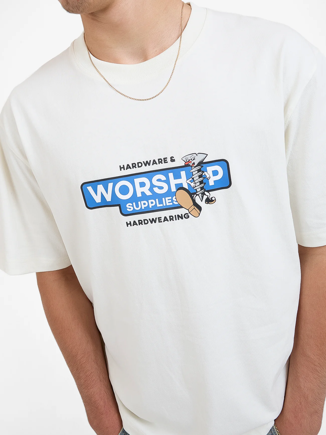 Screwed Tee - Bone - Image 6