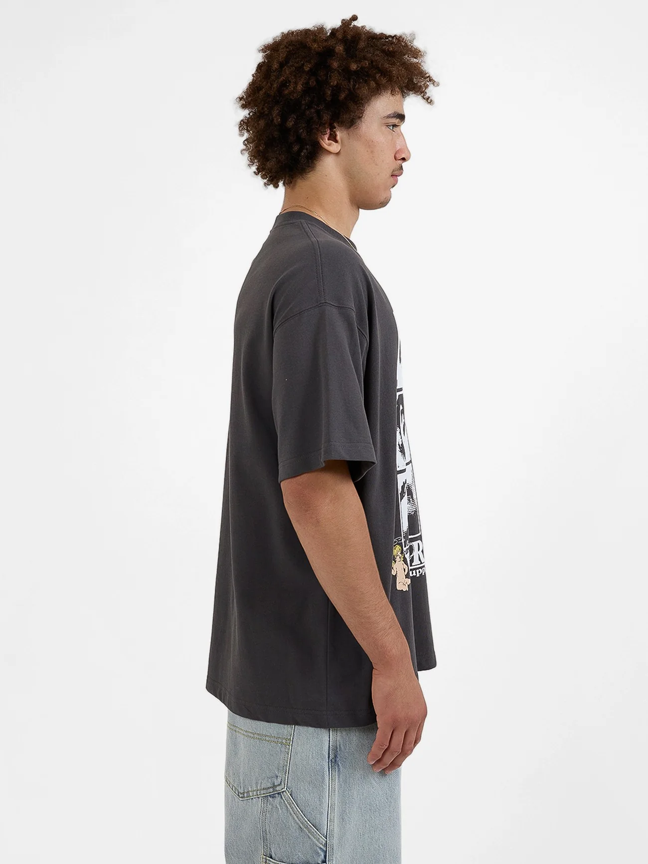 Sensory Oversize Tee - Worn Black - Image 3