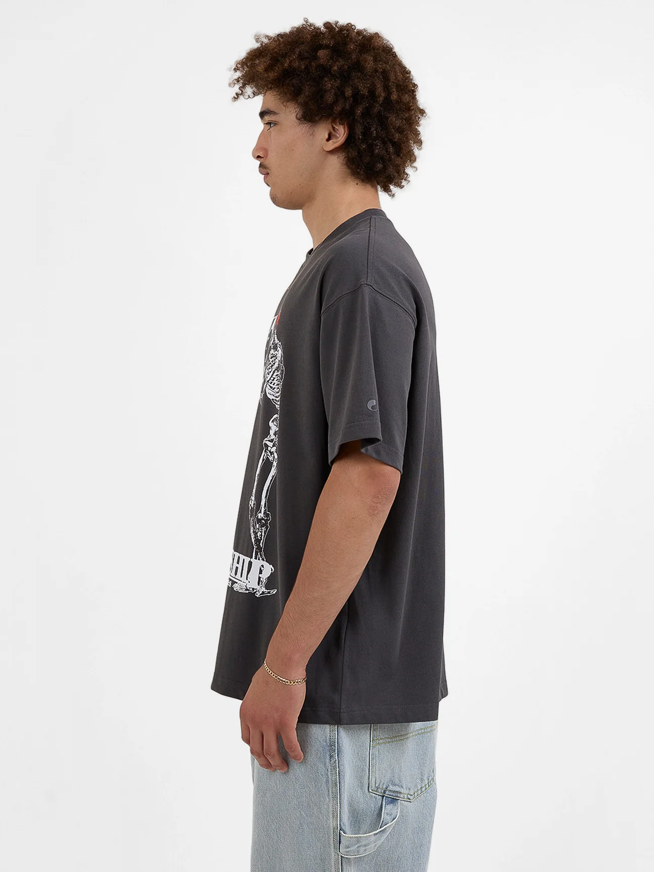 Sensory Oversize Tee - Worn Black - Image 4