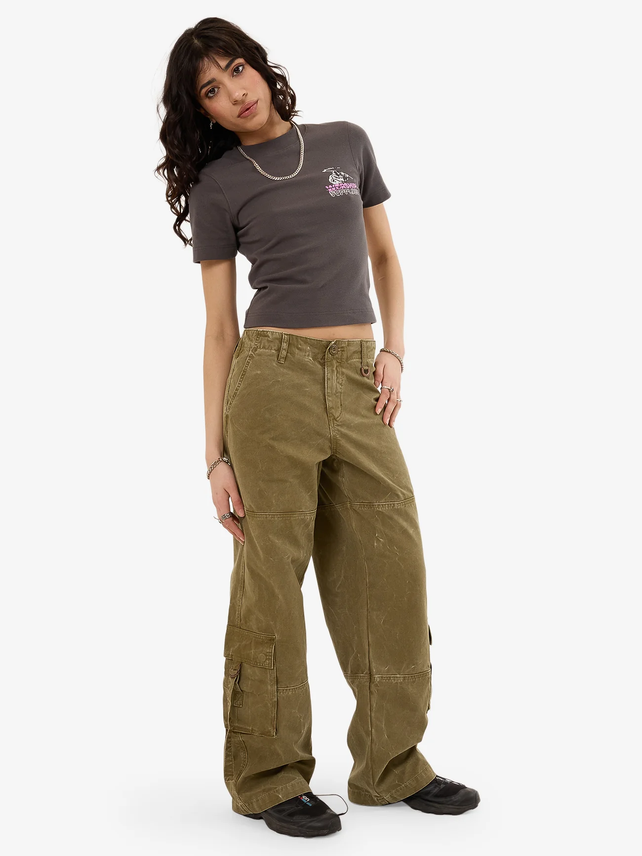 Service Cargo Pant - Khaki Oil Wash - Image 5
