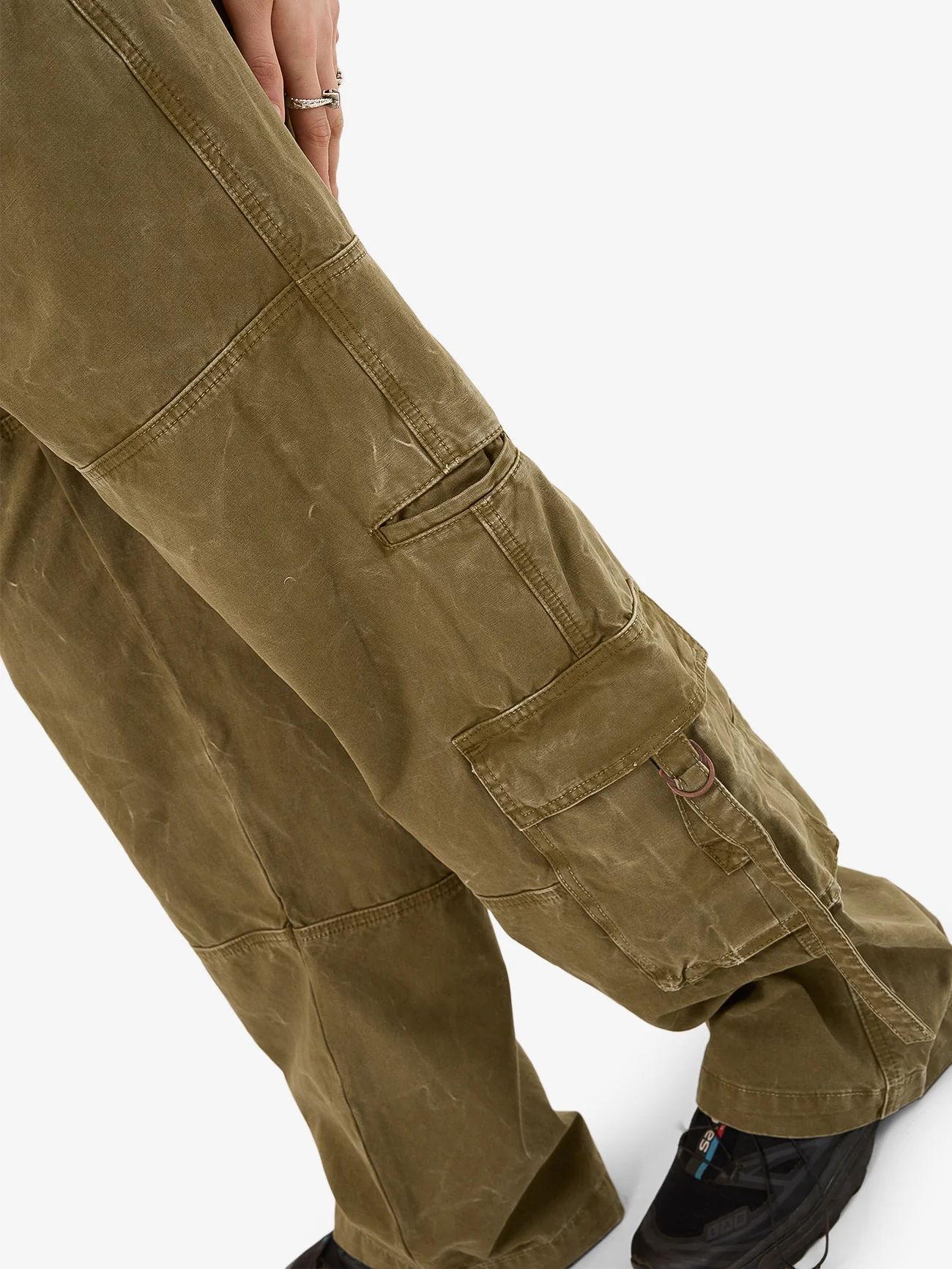 Service Cargo Pant - Khaki Oil Wash - Image 6
