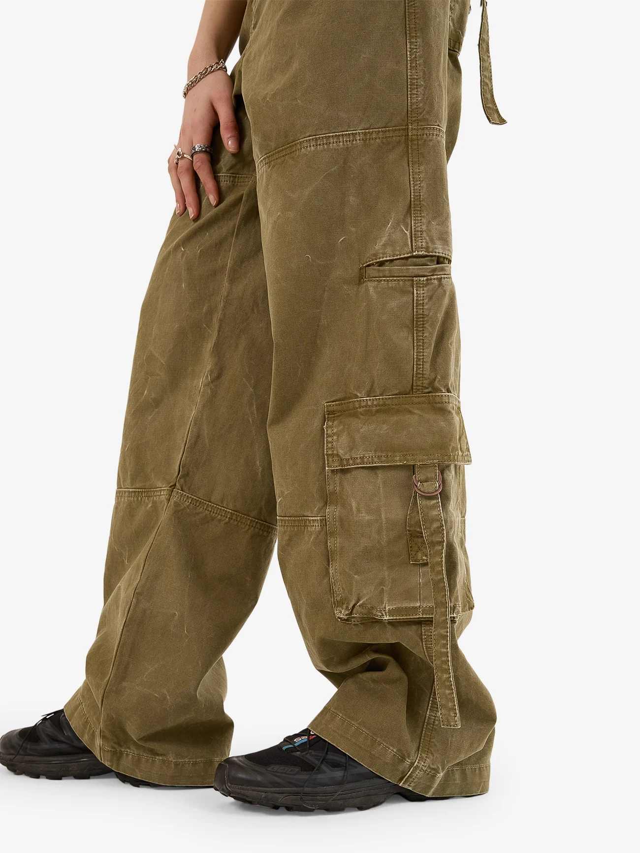 Service Cargo Pant - Khaki Oil Wash - Image 7