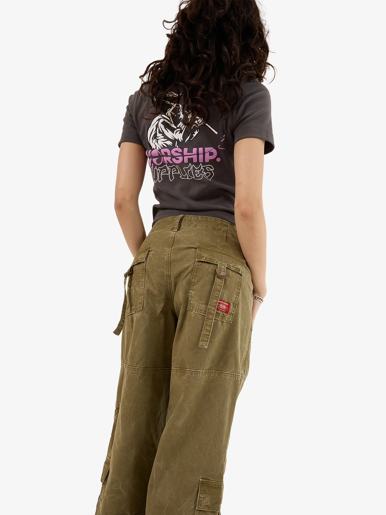 Service Cargo Pant - Khaki Oil Wash - Image 9