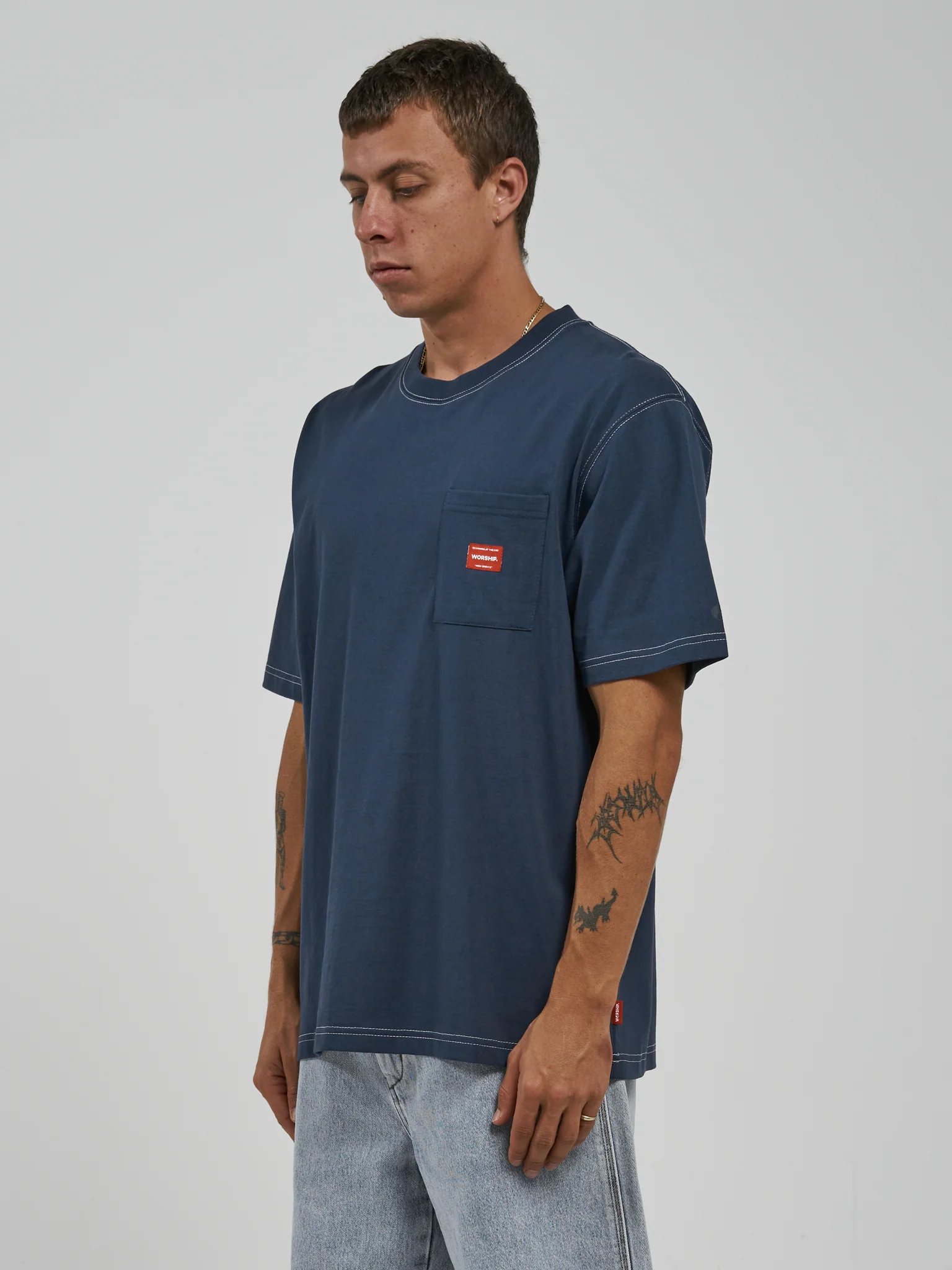 Service Tee - Petrol Blue - Image 2