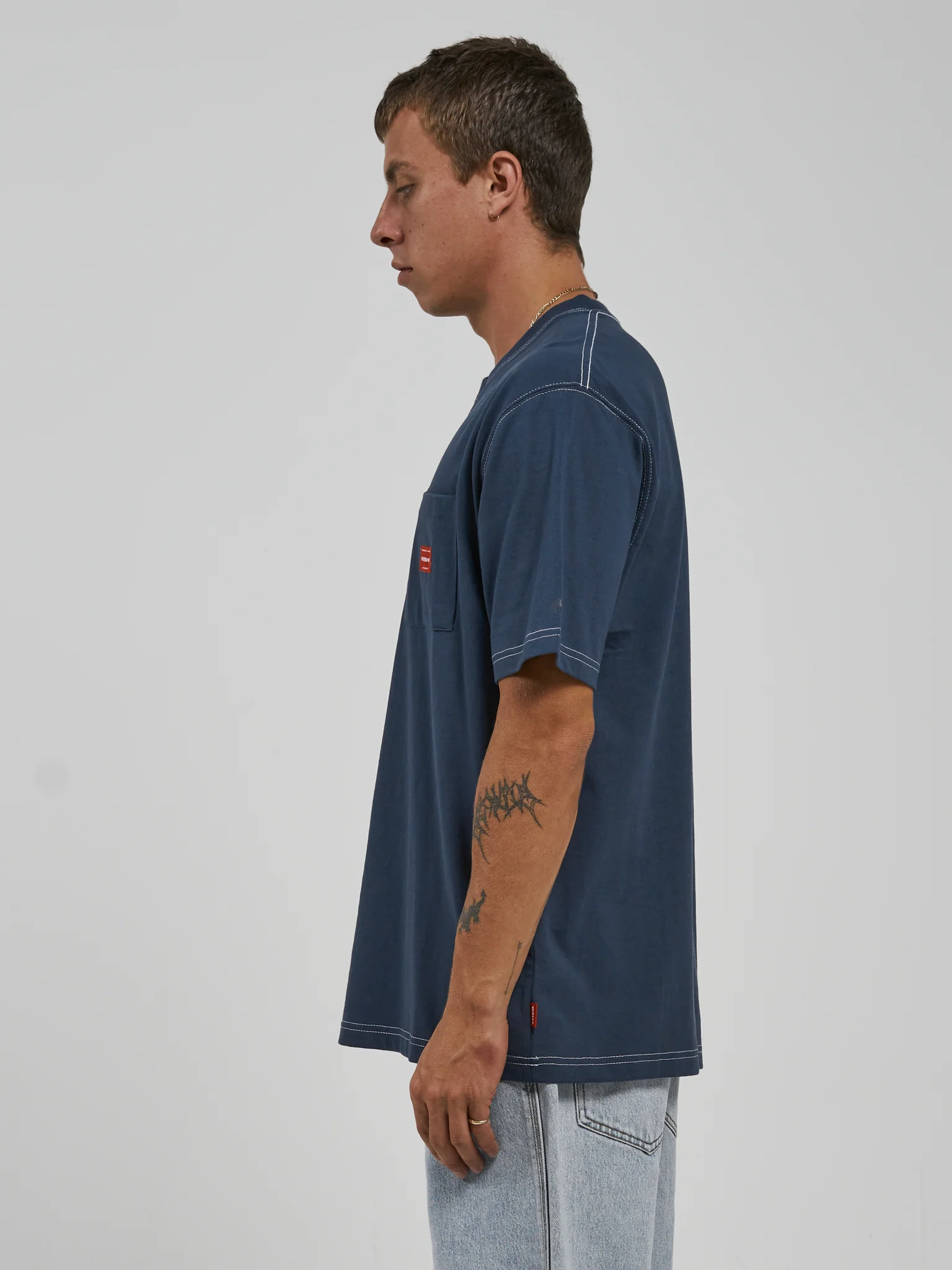Service Tee - Petrol Blue - Image 3