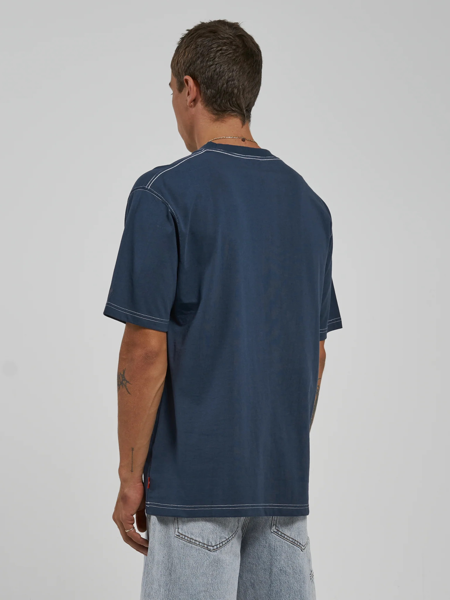 Service Tee - Petrol Blue - Image 4