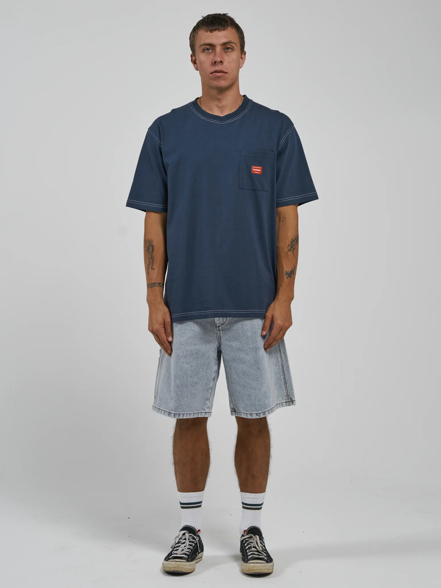 Service Tee - Petrol Blue - Image 6