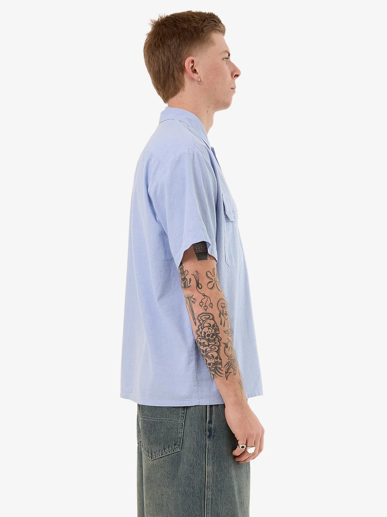 Service Work Shirt - Blue - Image 3