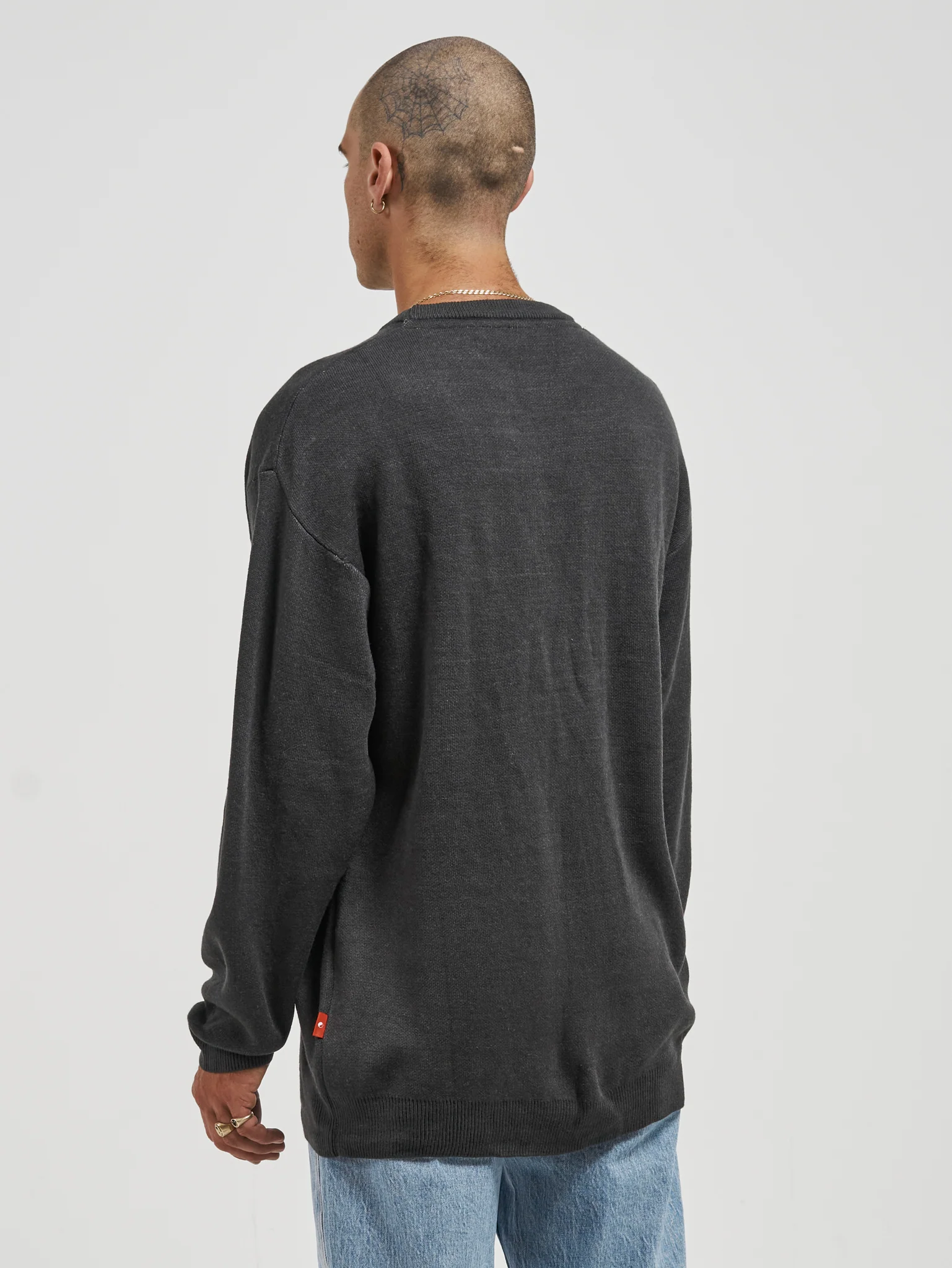 Shattered Crew Knit - Charcoal - Image 4