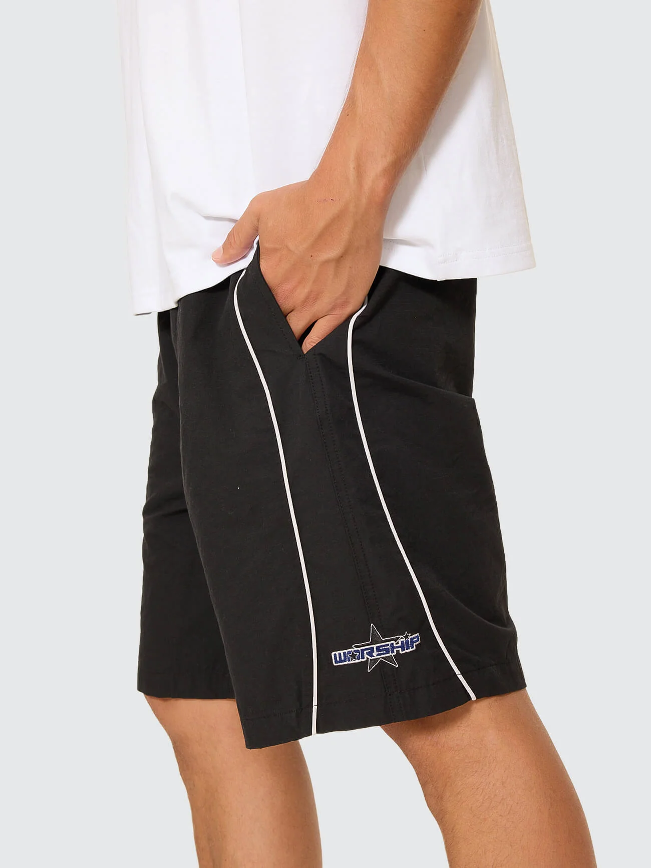 Shooter Elastic Waist Swim Short - Black - Image 2