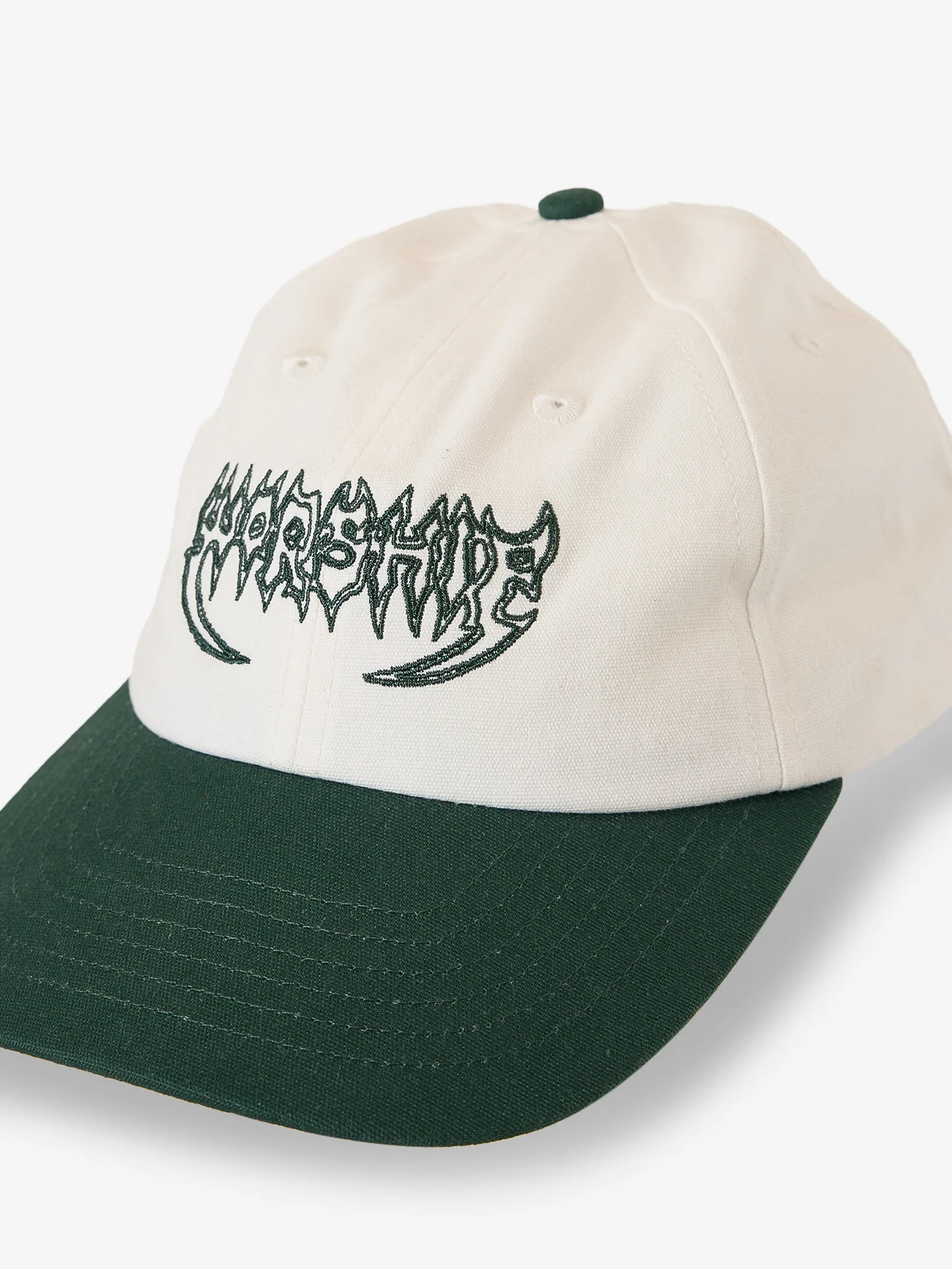 Slicer 6 Panel Hat - Cream - Bistro Green - Image 5