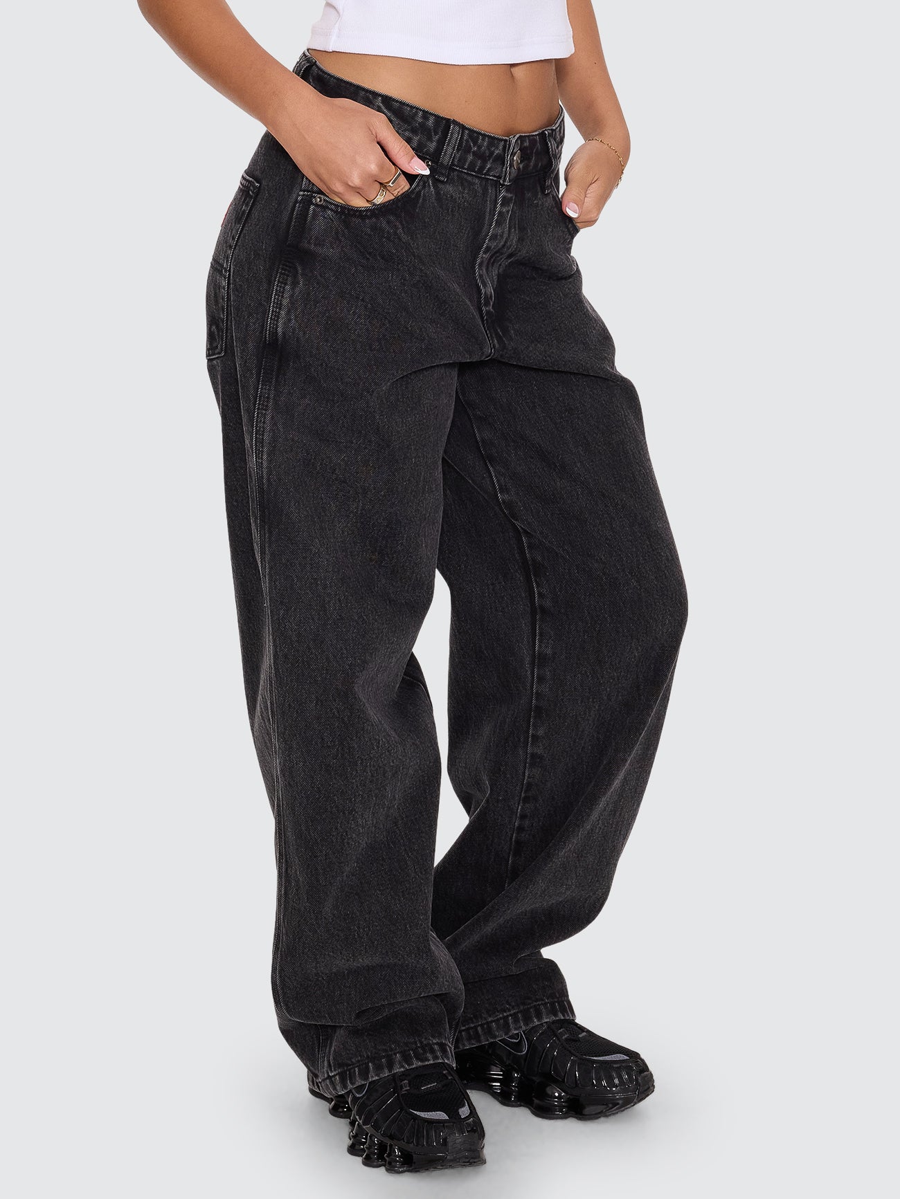 Sloucher Jean - Black Rinse - Image 4