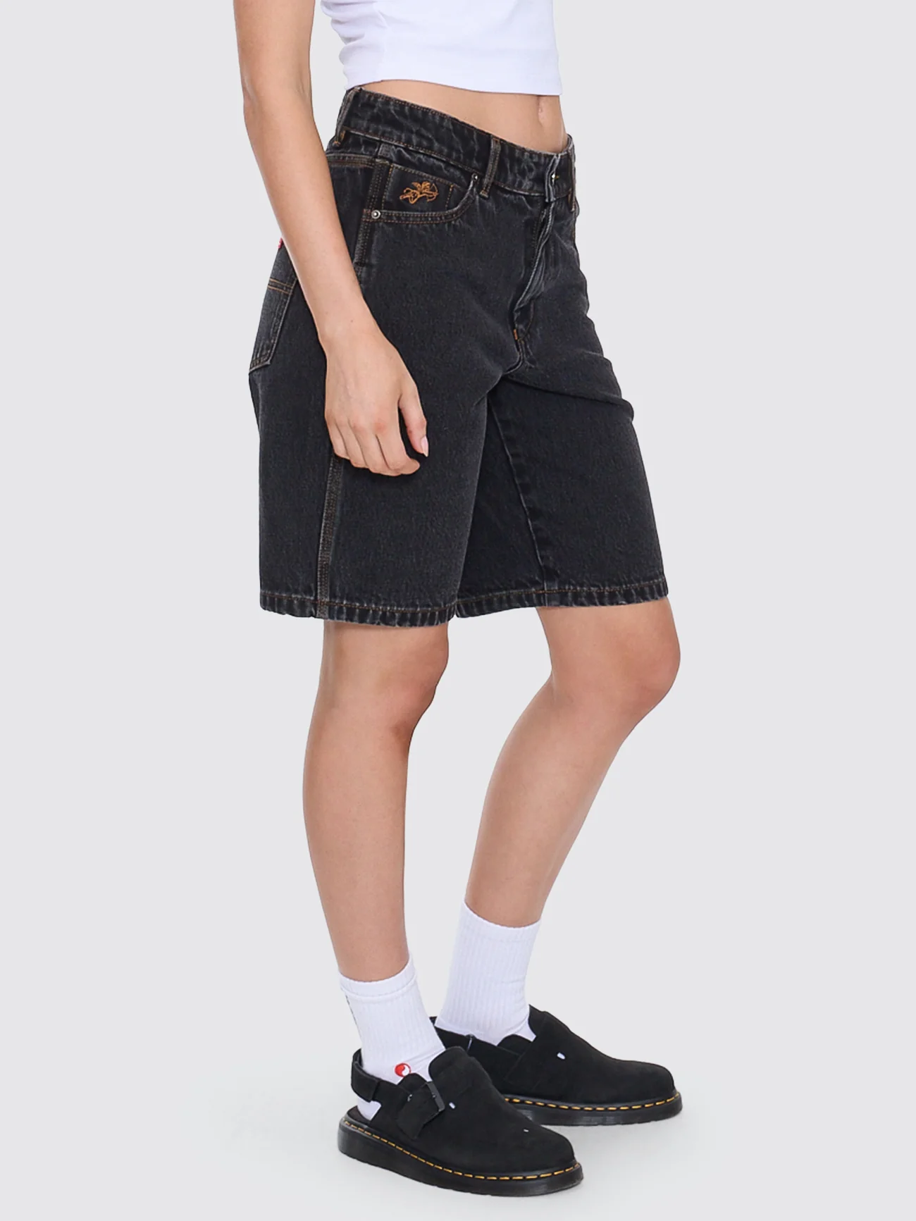 Sloucher Short - Black Rinse - Image 6