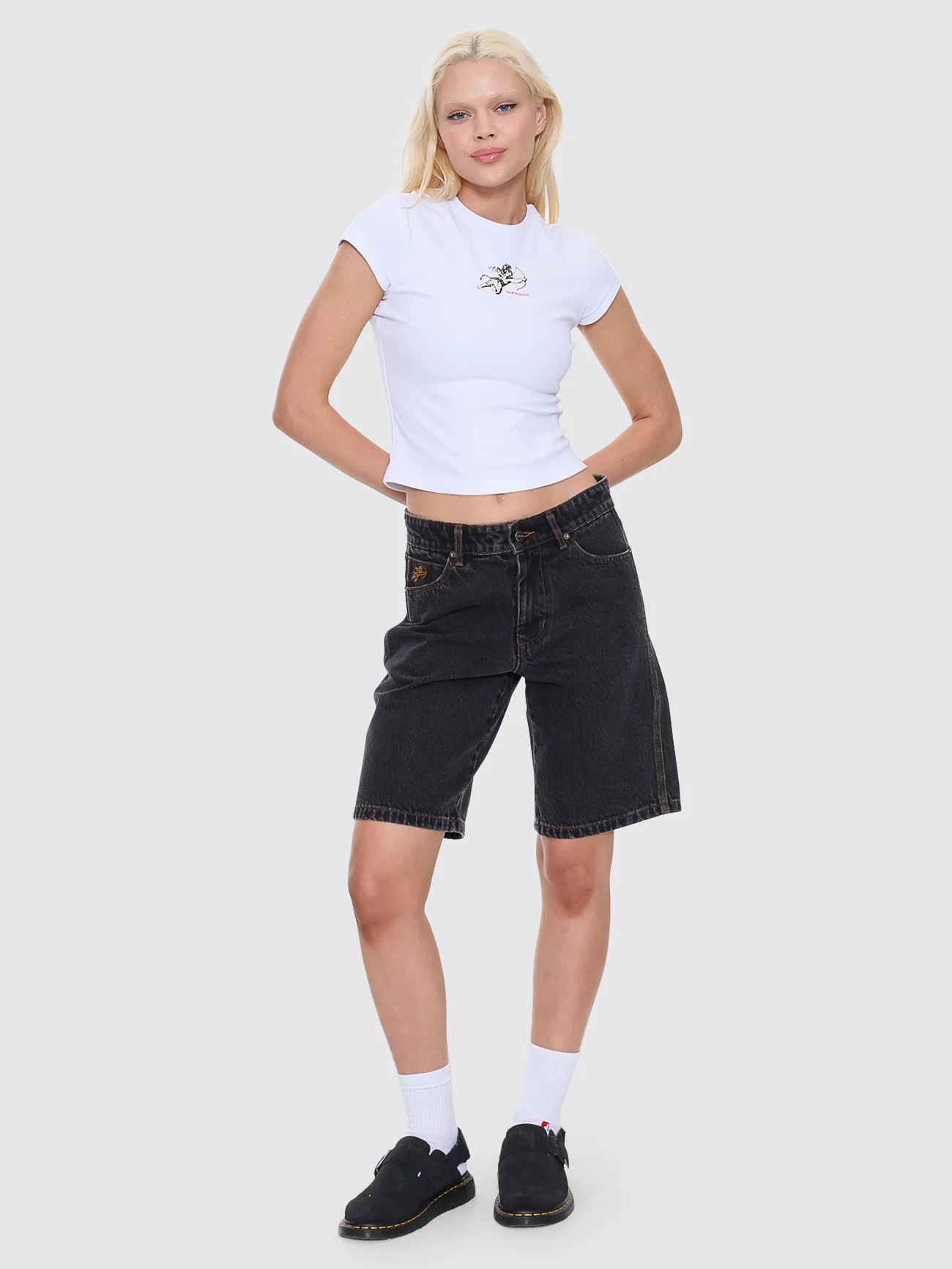 Sloucher Short - Black Rinse - Image 8