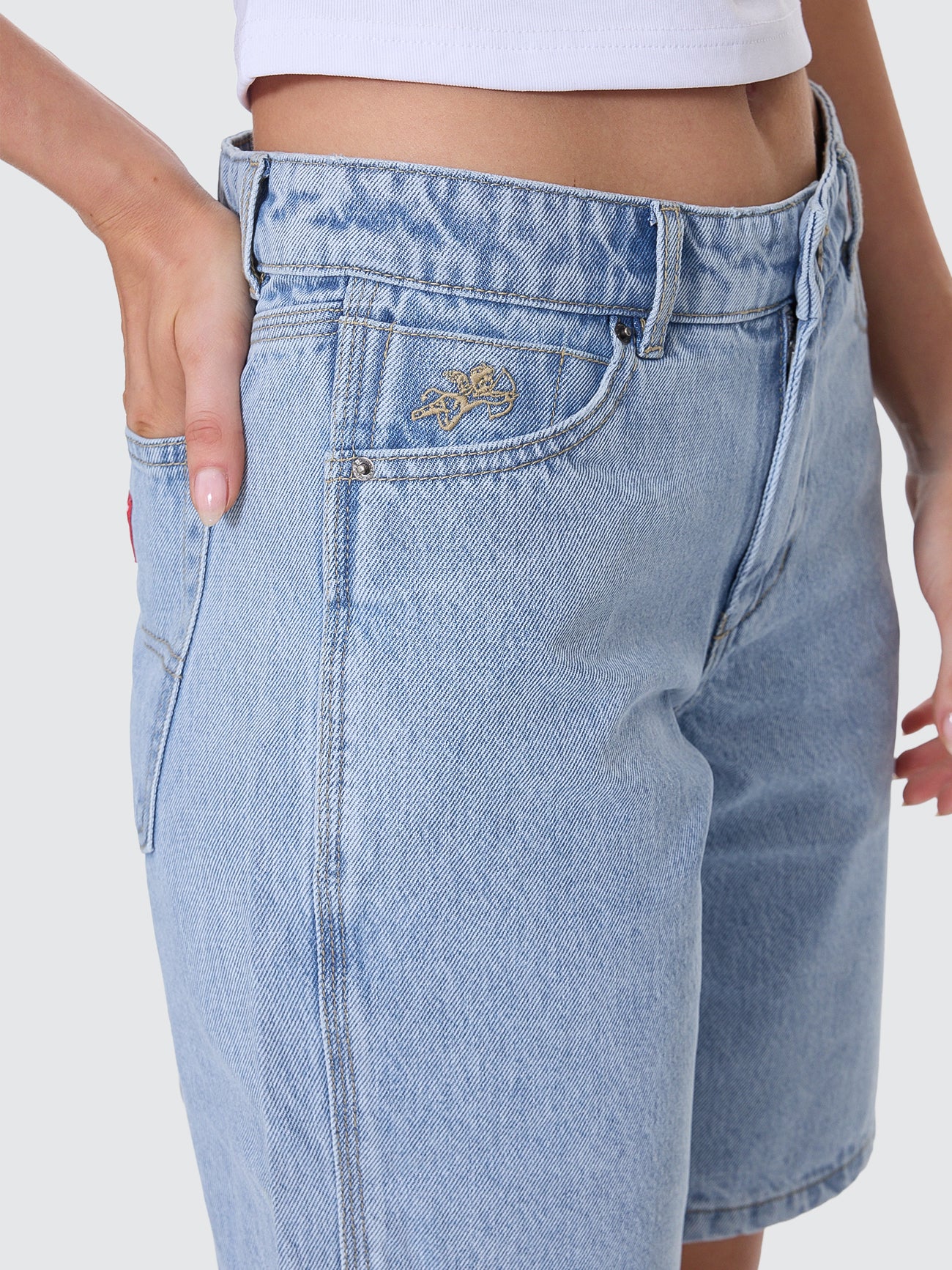 Sloucher Short - Worship Worn Blue - Image 3