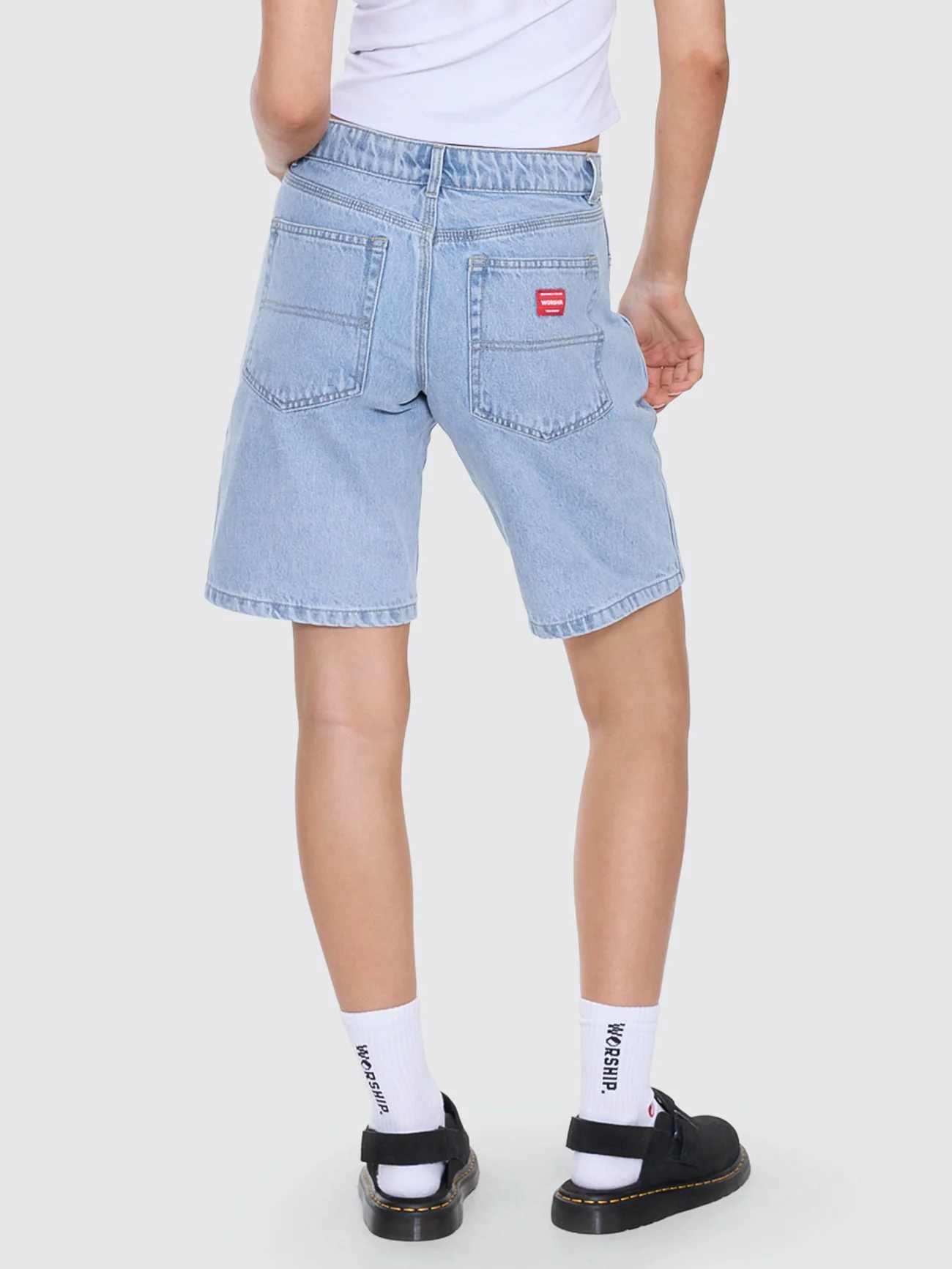 Sloucher Short - Worship Worn Blue - Image 4