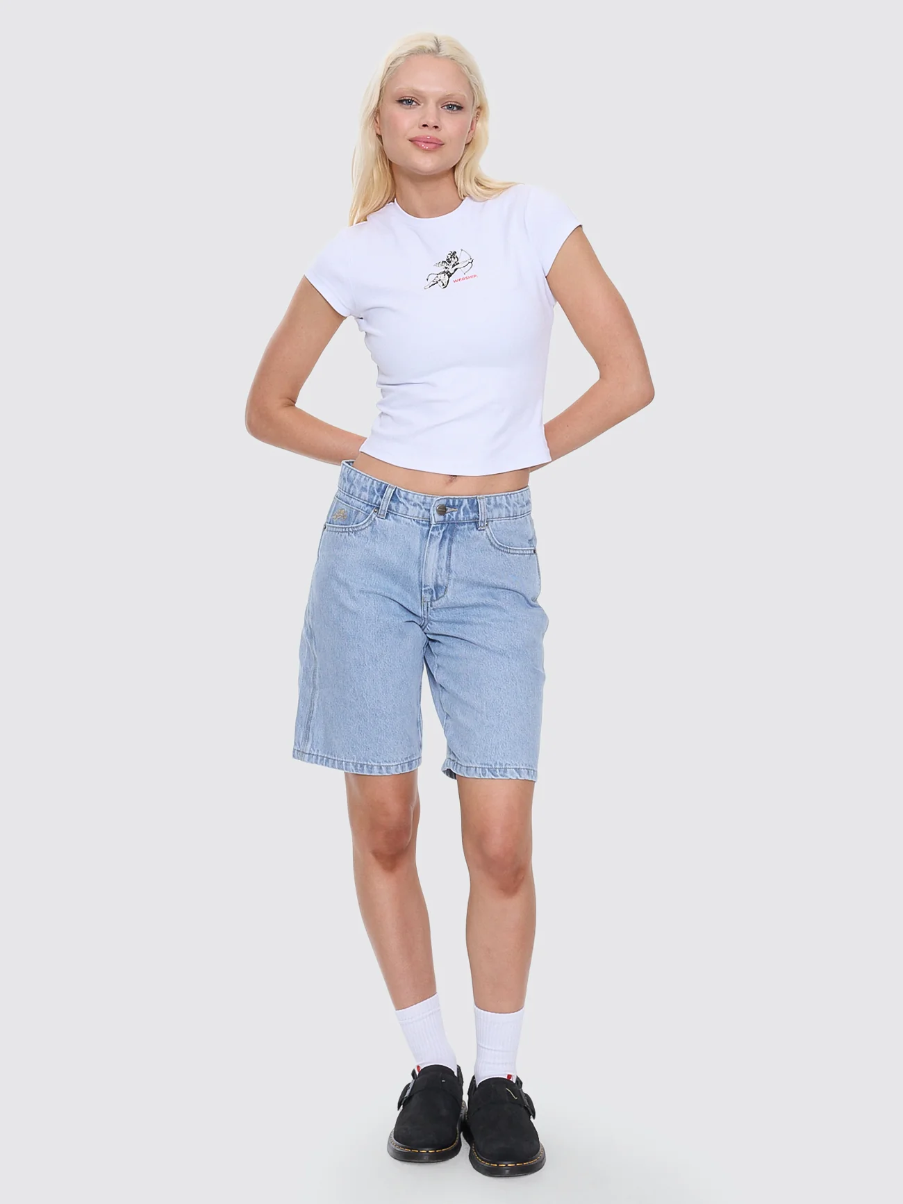 Sloucher Short - Worship Worn Blue - Image 7