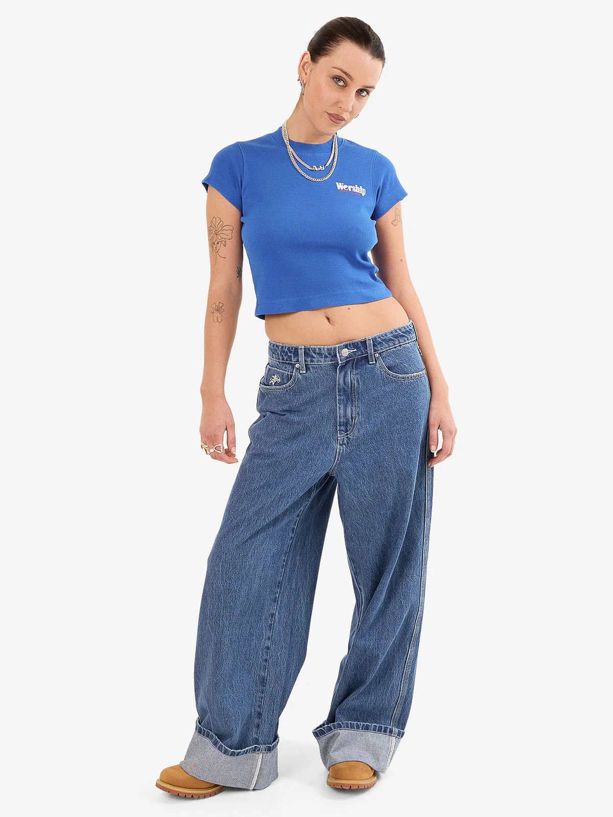 Smoko Teeny Tee - Cobalt - Image 3