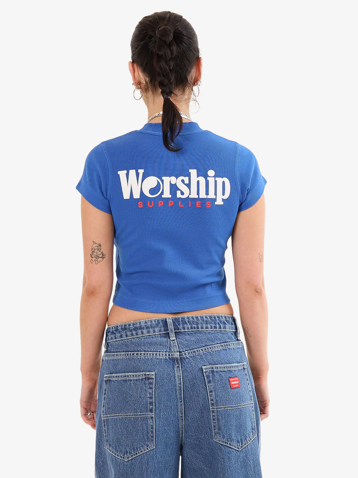 Smoko Teeny Tee - Cobalt - Image 4