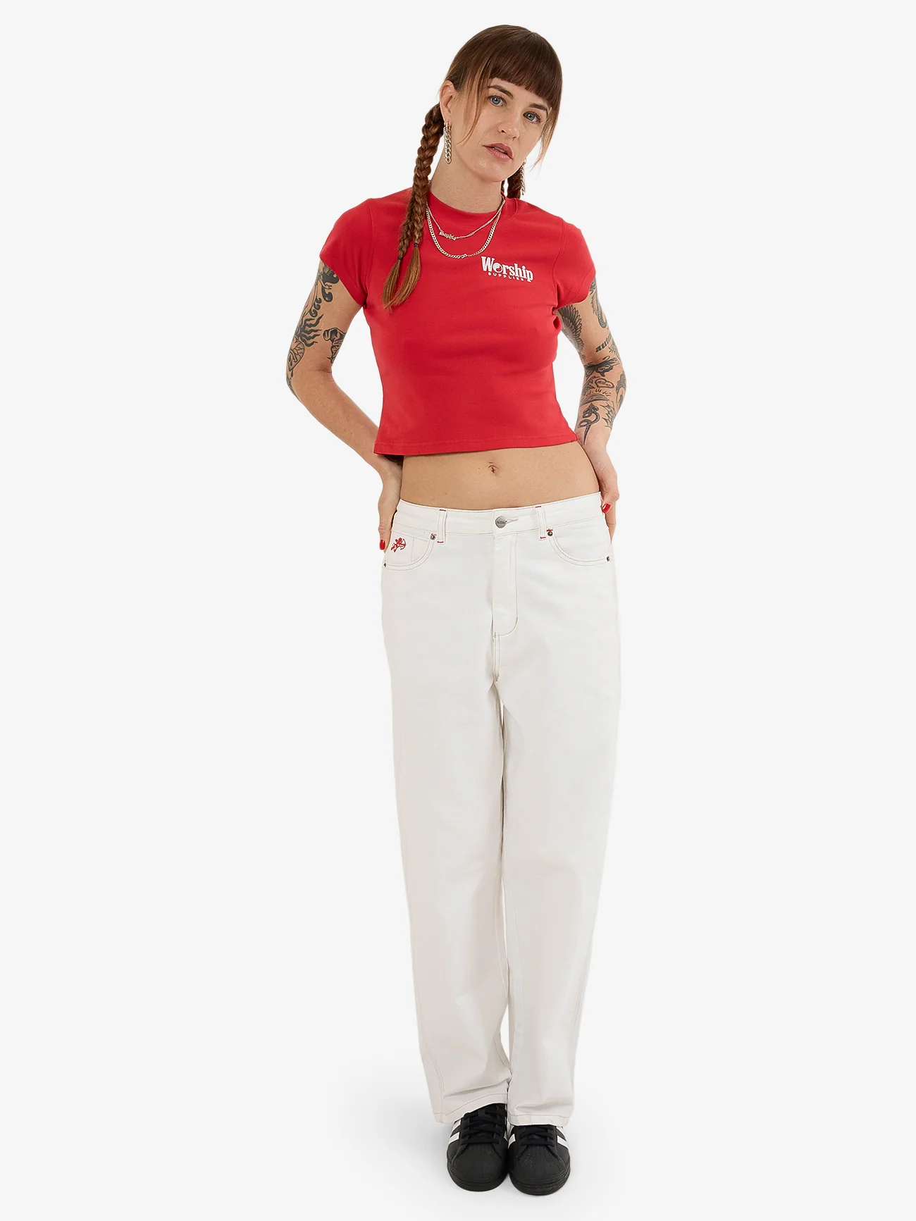 Smoko Teeny Tee - Lucky Red - Image 3