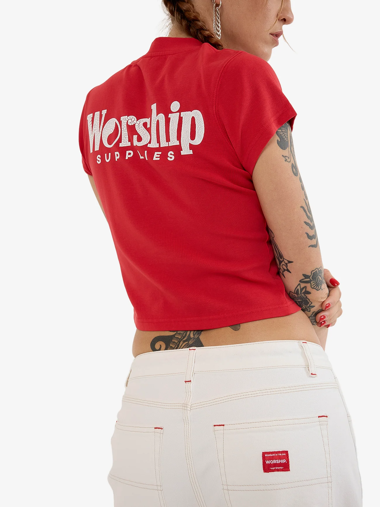 Smoko Teeny Tee - Lucky Red - Image 6
