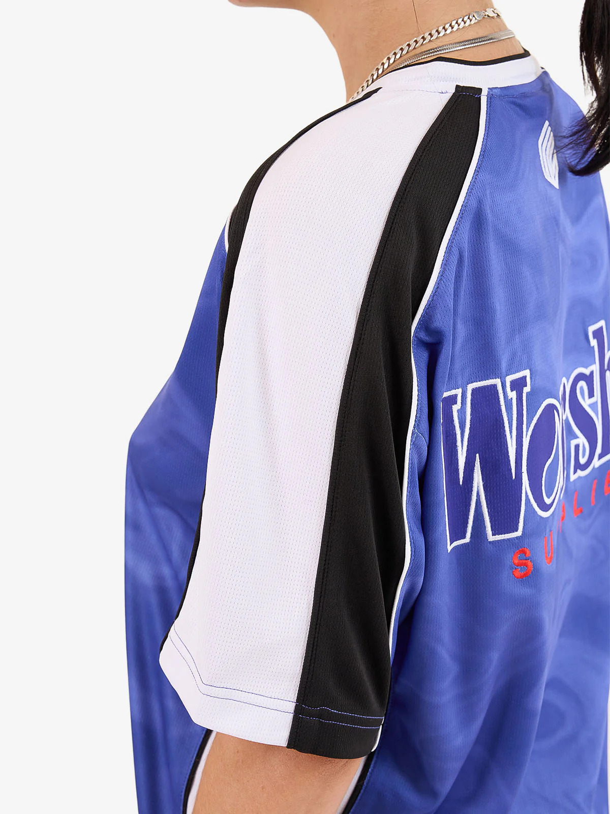 Smoko V Neck Football Jersey - Cobalt - Image 8