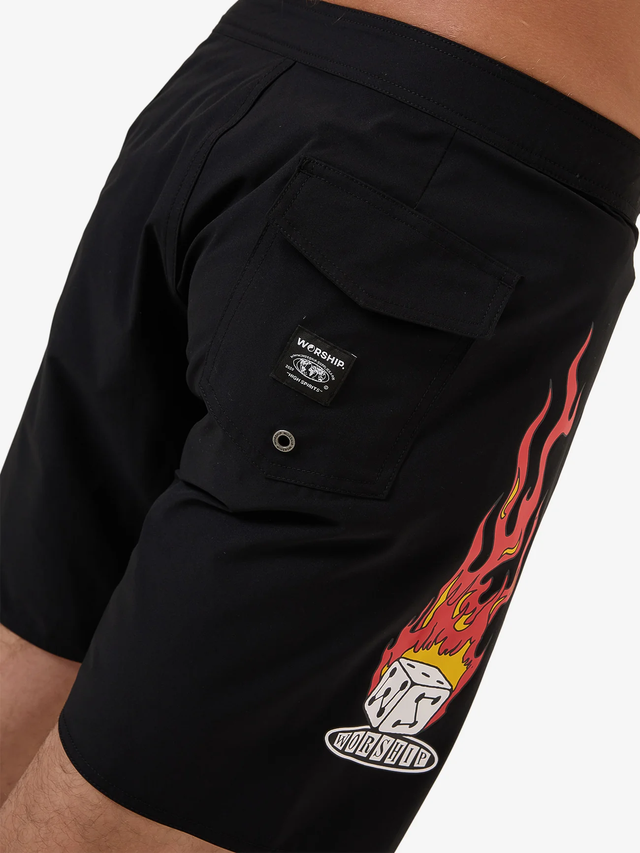 Snake Eyes Boardshort - Black - Image 2