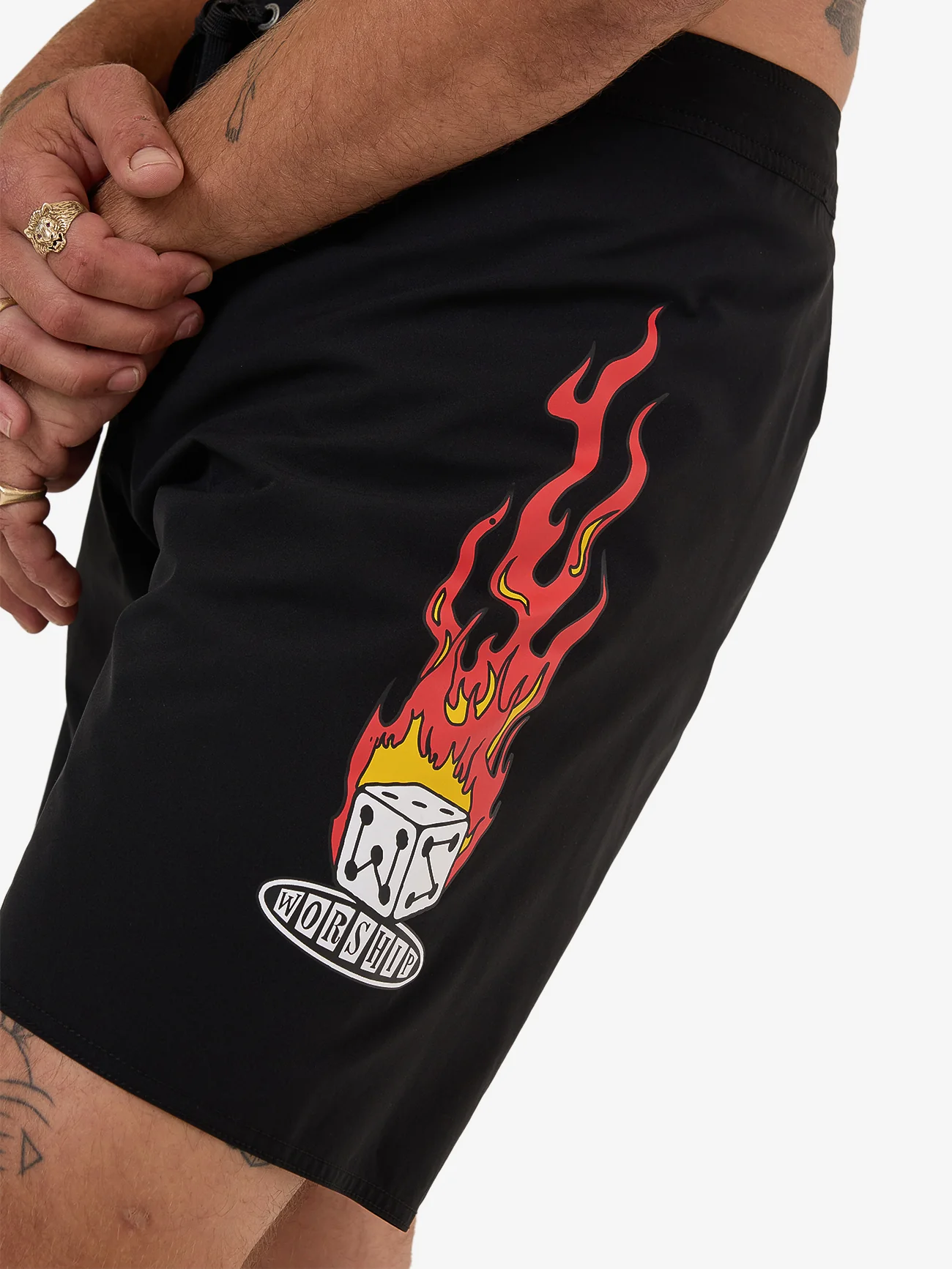 Snake Eyes Boardshort - Black - Image 4