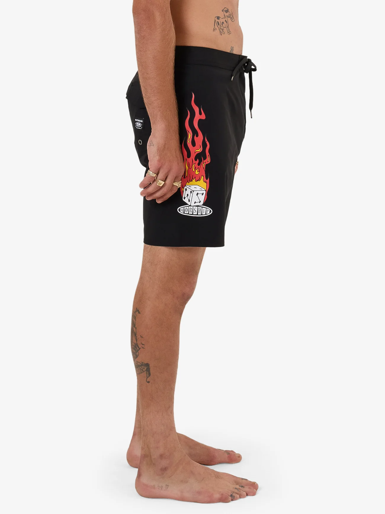 Snake Eyes Boardshort - Black - Image 6