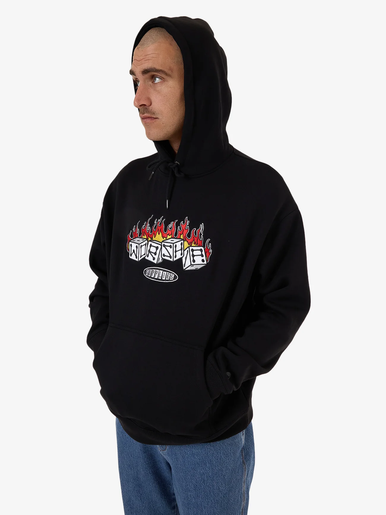 Snake Eyes Pull Over Hood - Black - Image 5