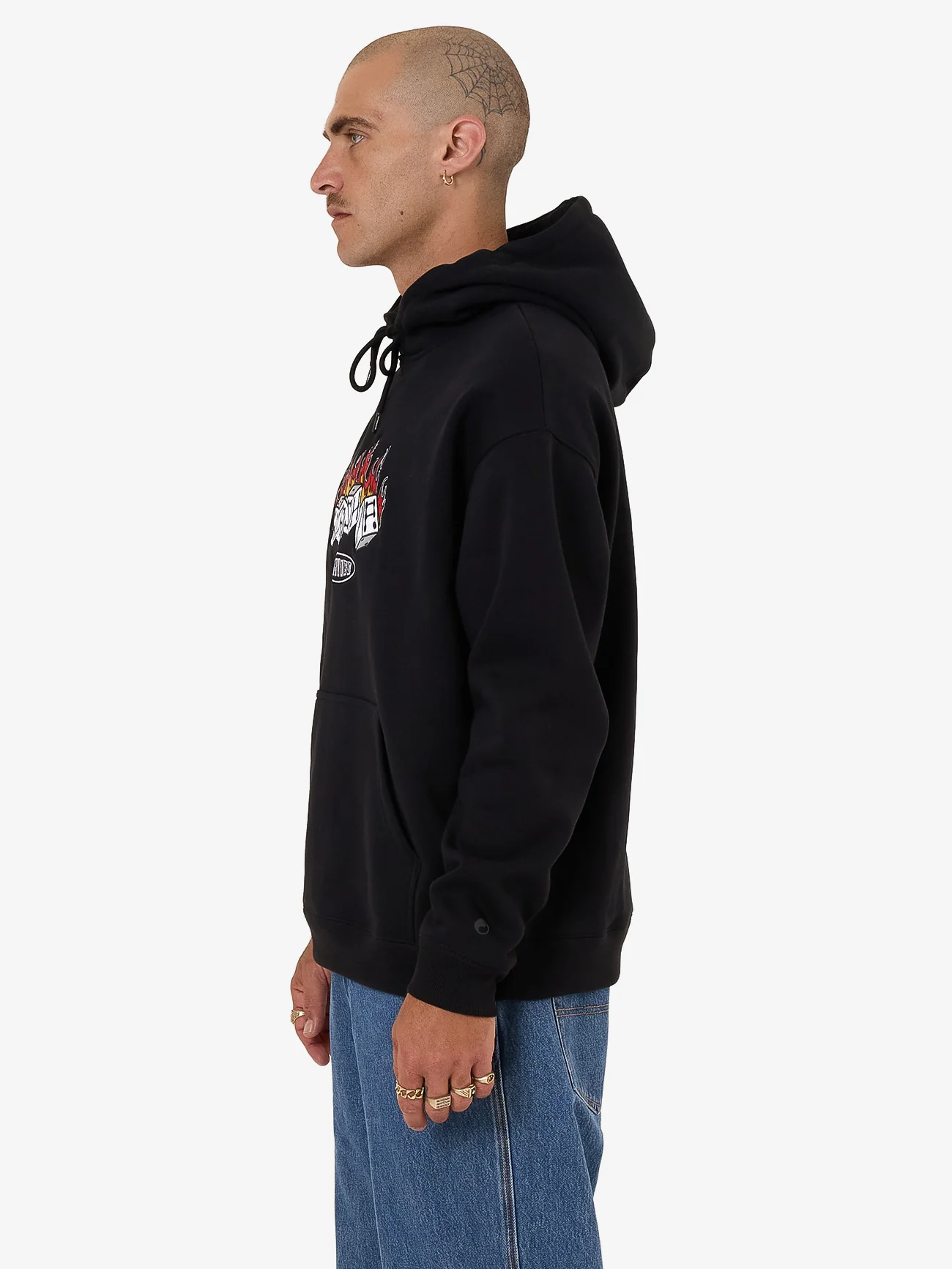 Snake Eyes Pull Over Hood - Black - Image 6