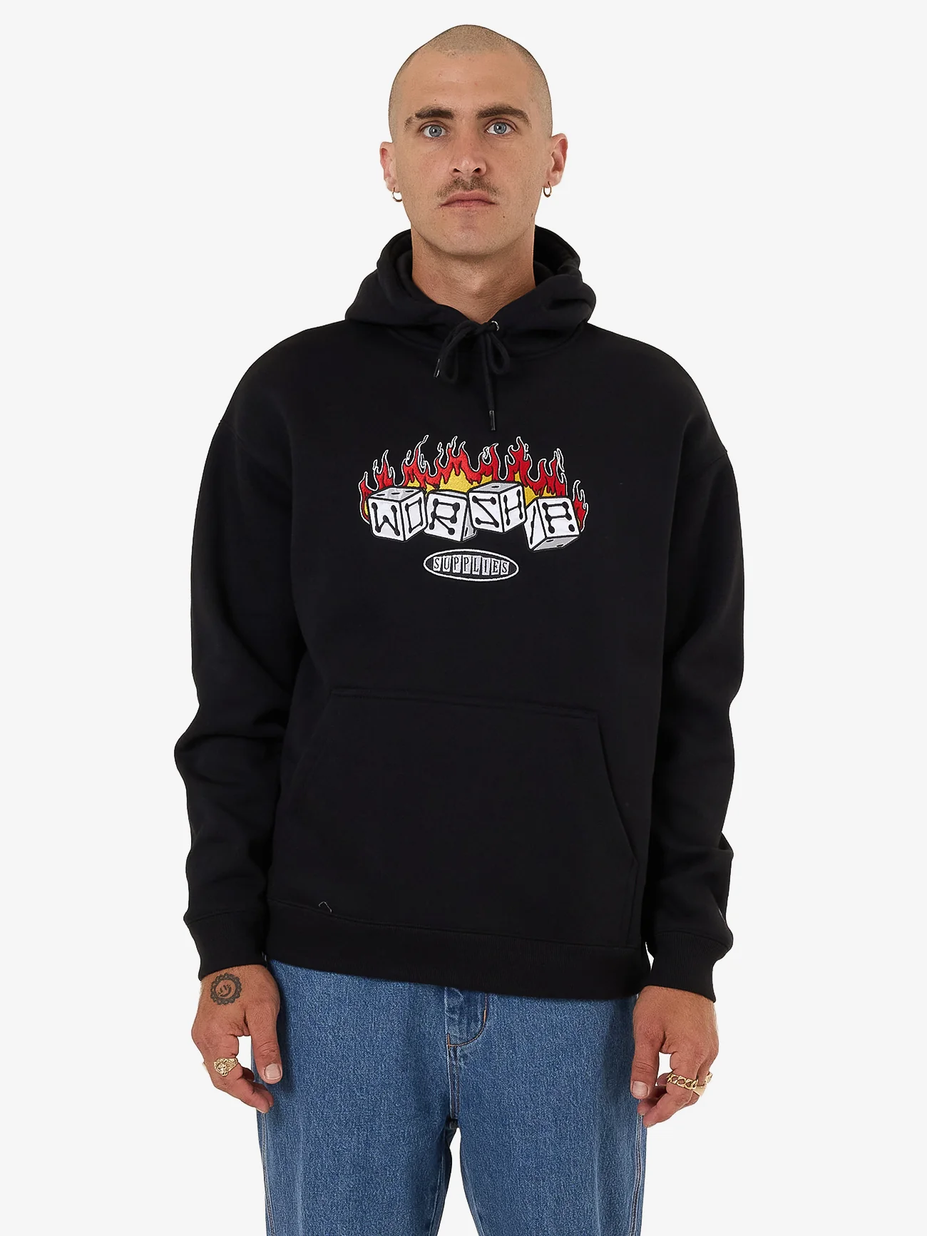 Snake Eyes Pull Over Hood - Black - Image 8