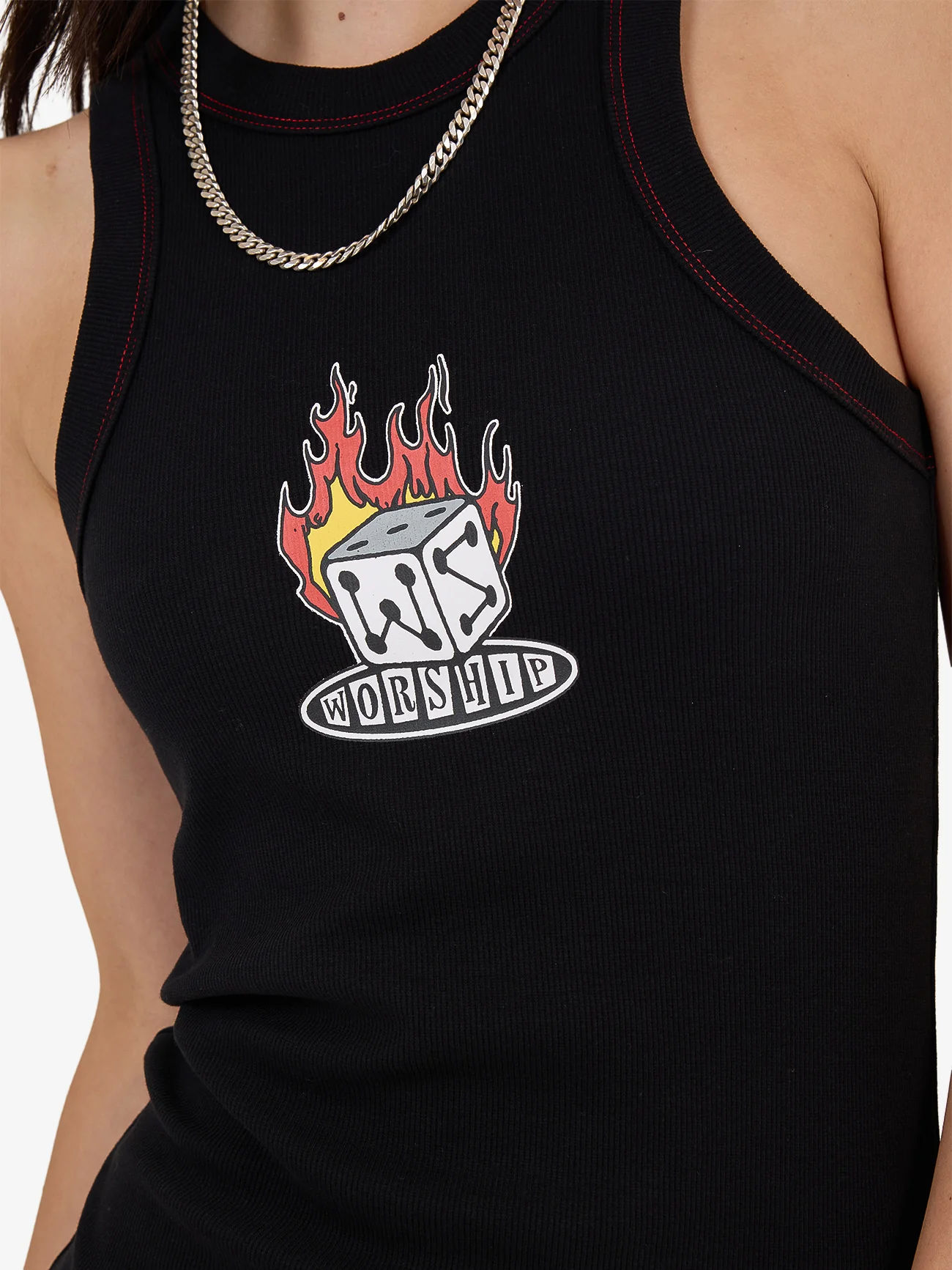 Snake Eyes Slim Fit Tank Mini Dress - Black - Image 6