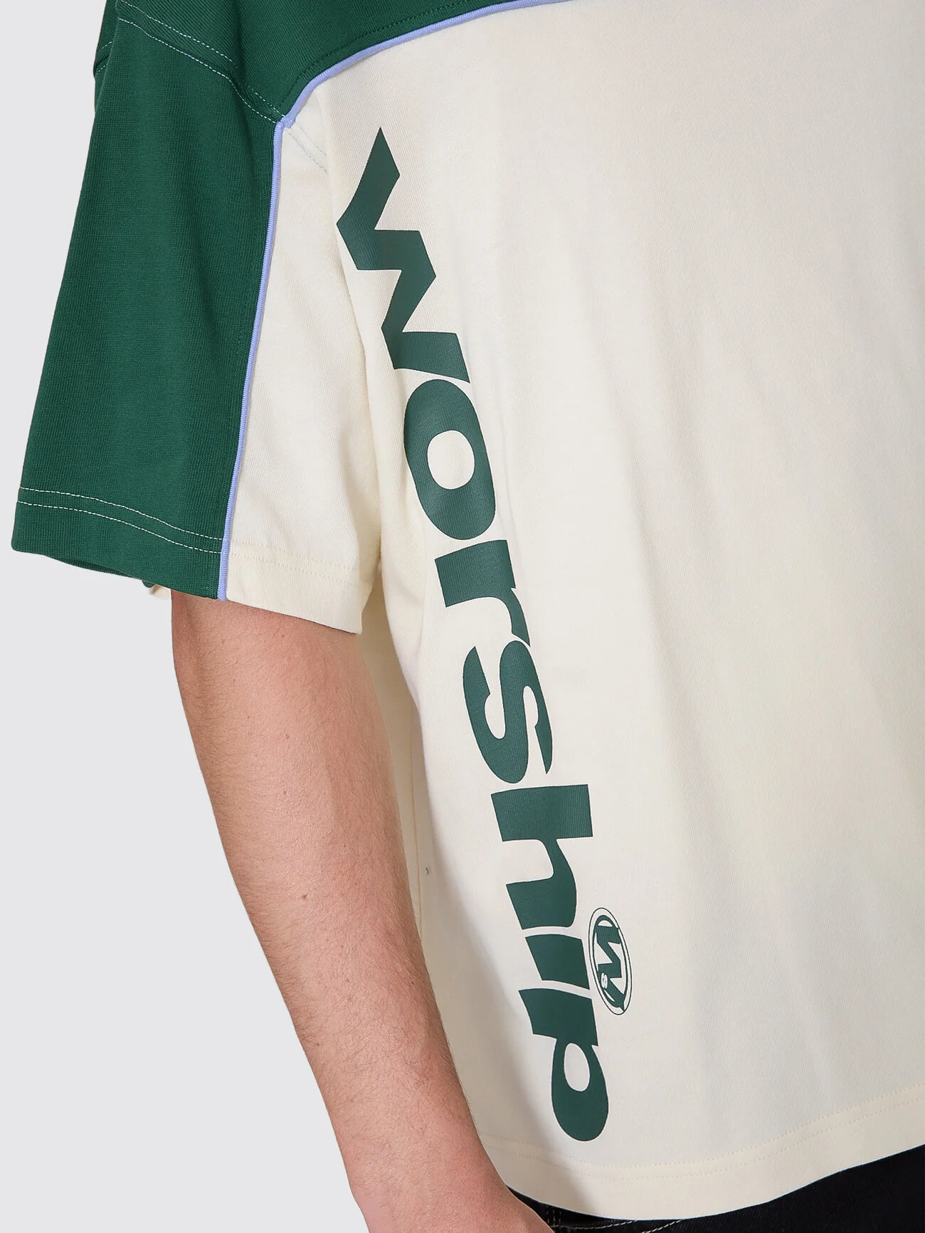 Sonic Box Fit Cropped Panel Tee - Zine - Image 2