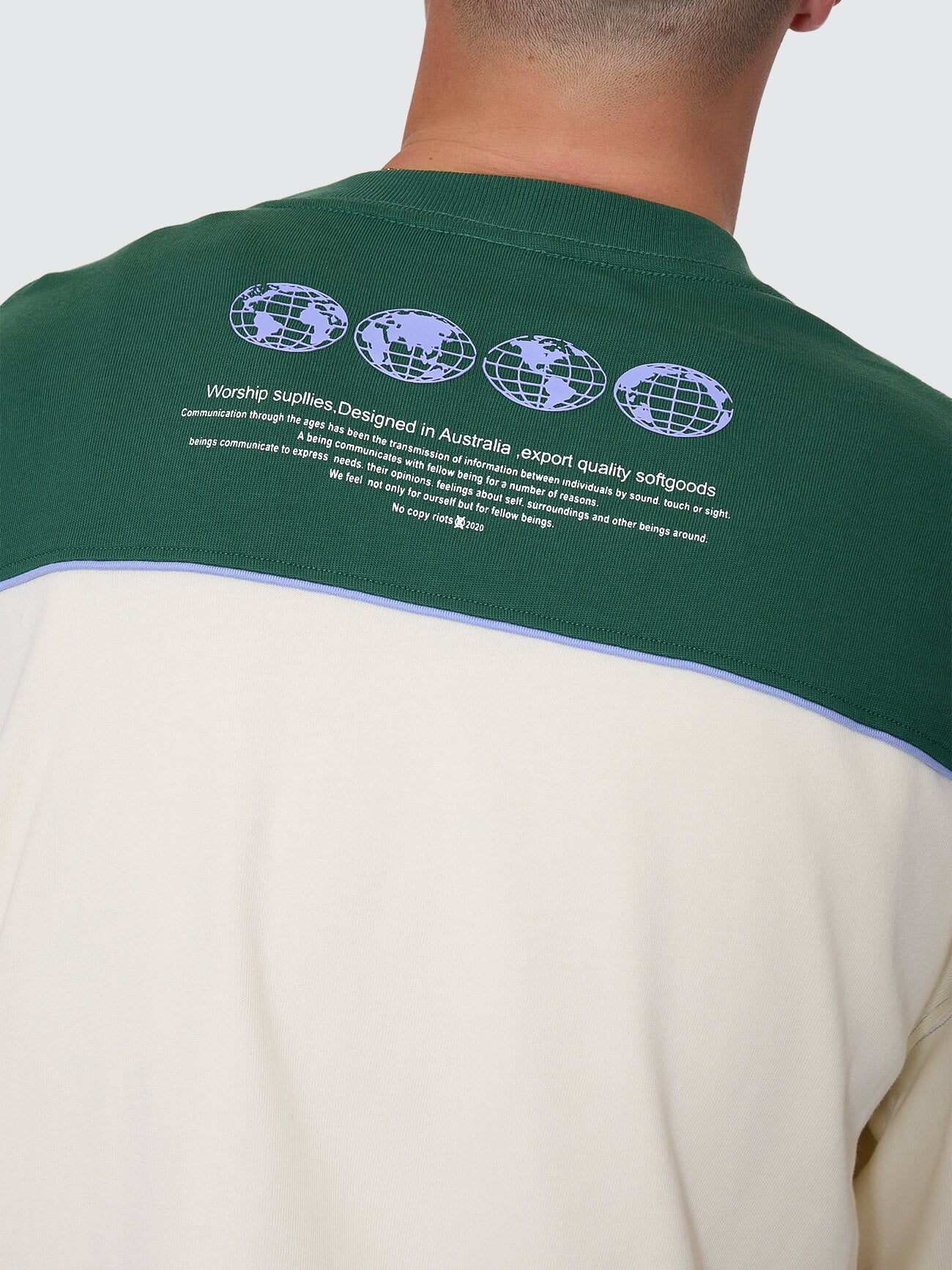 Sonic Box Fit Cropped Panel Tee - Zine - Image 4