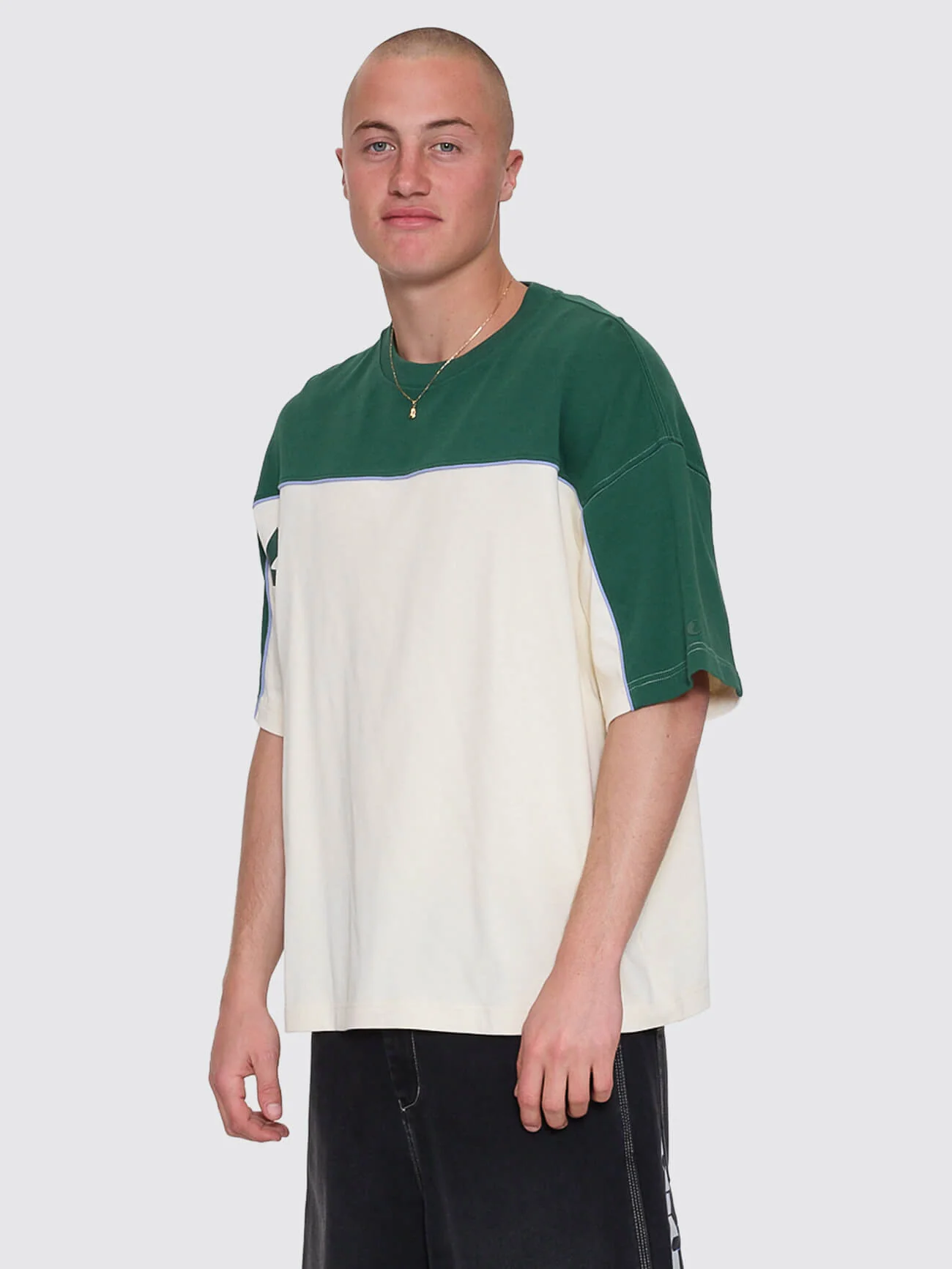 Sonic Box Fit Cropped Panel Tee - Zine - Image 6