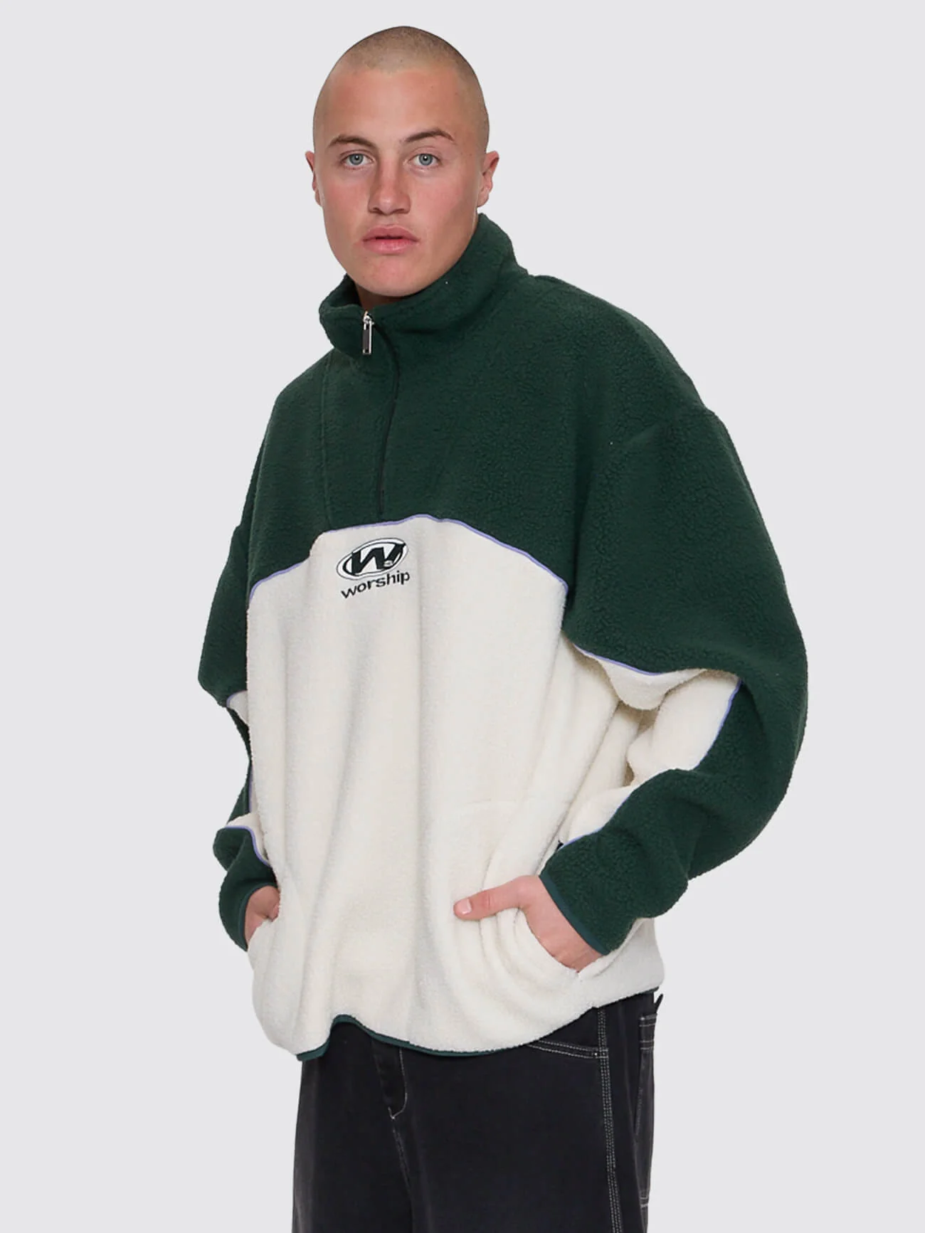 Sonic Quarter Zip Sherpa Fleece - Zine - Image 5