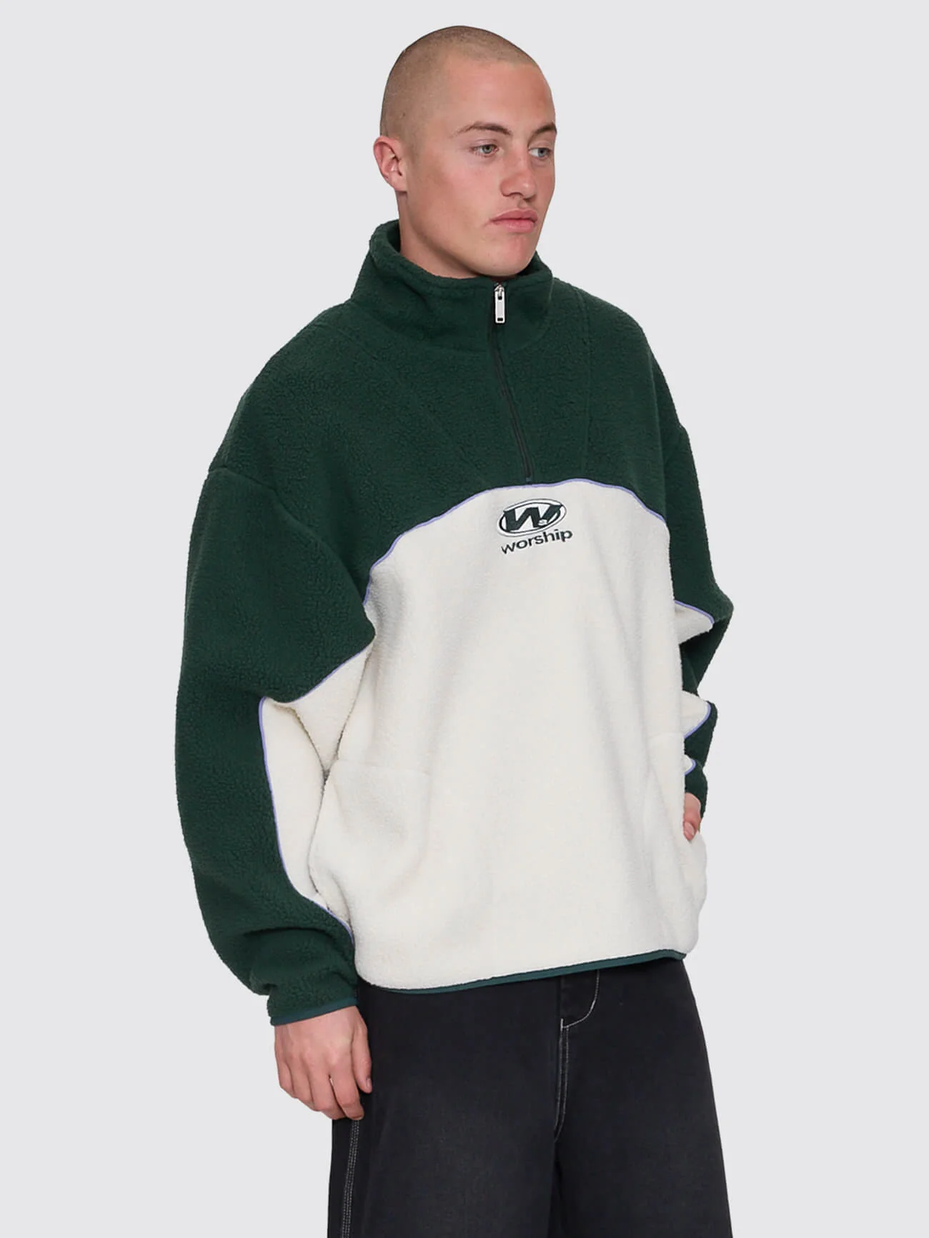 Sonic Quarter Zip Sherpa Fleece - Zine - Image 7