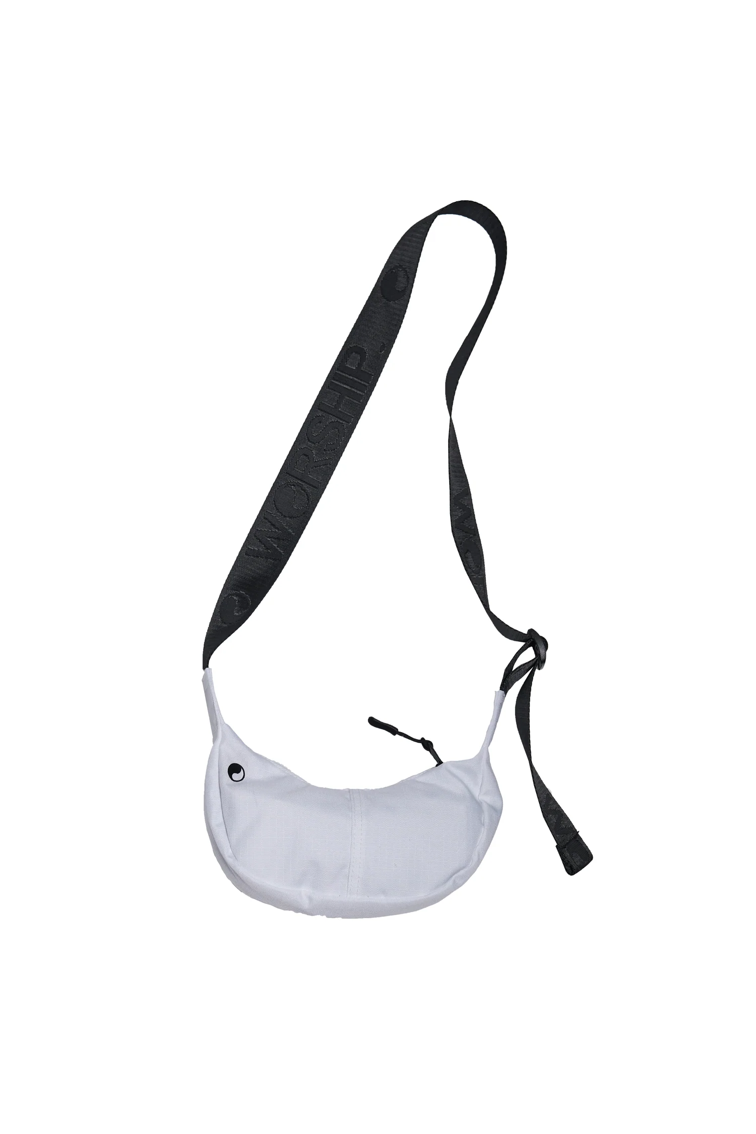 Split Decision Crescent Bag - White - Image 2
