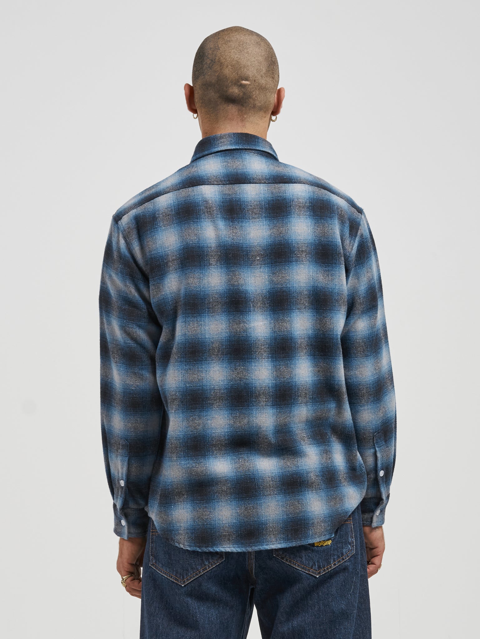 Spud Long Sleeve Flanno - Blue - Image 2