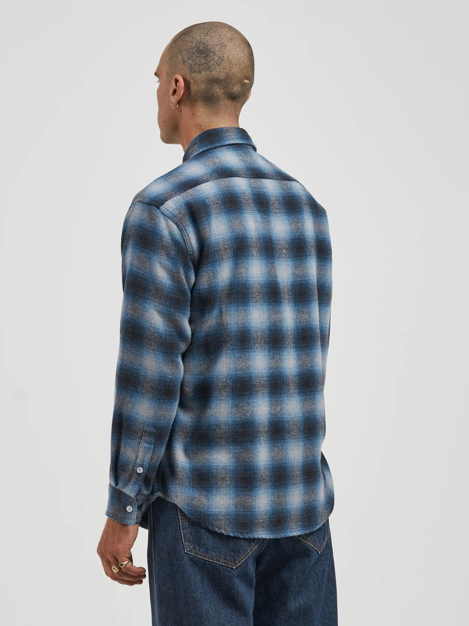 Spud Long Sleeve Flanno - Blue - Image 5