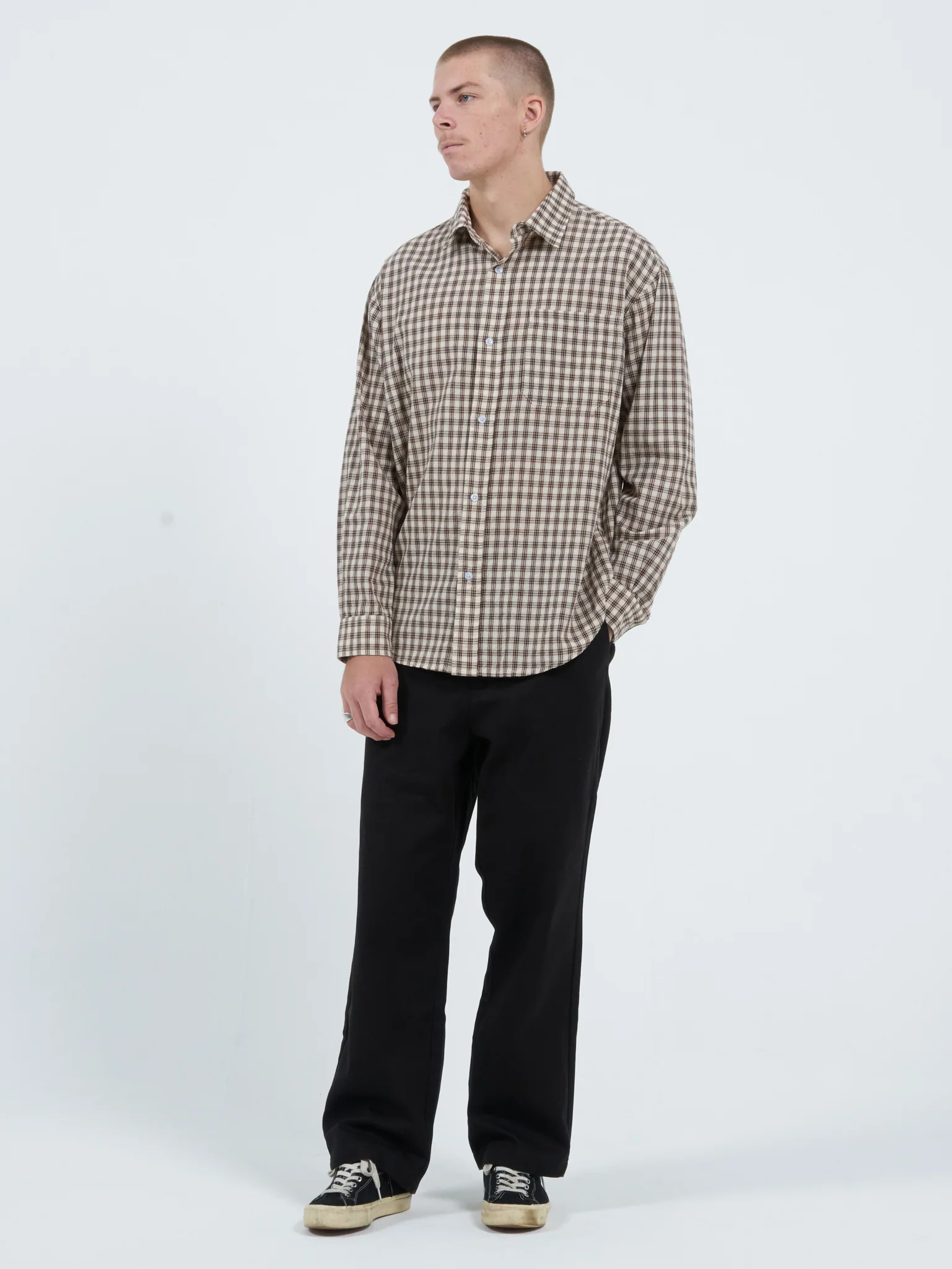 Square Eyes Long Sleeve Shirt - Veneer Brown - Image 3