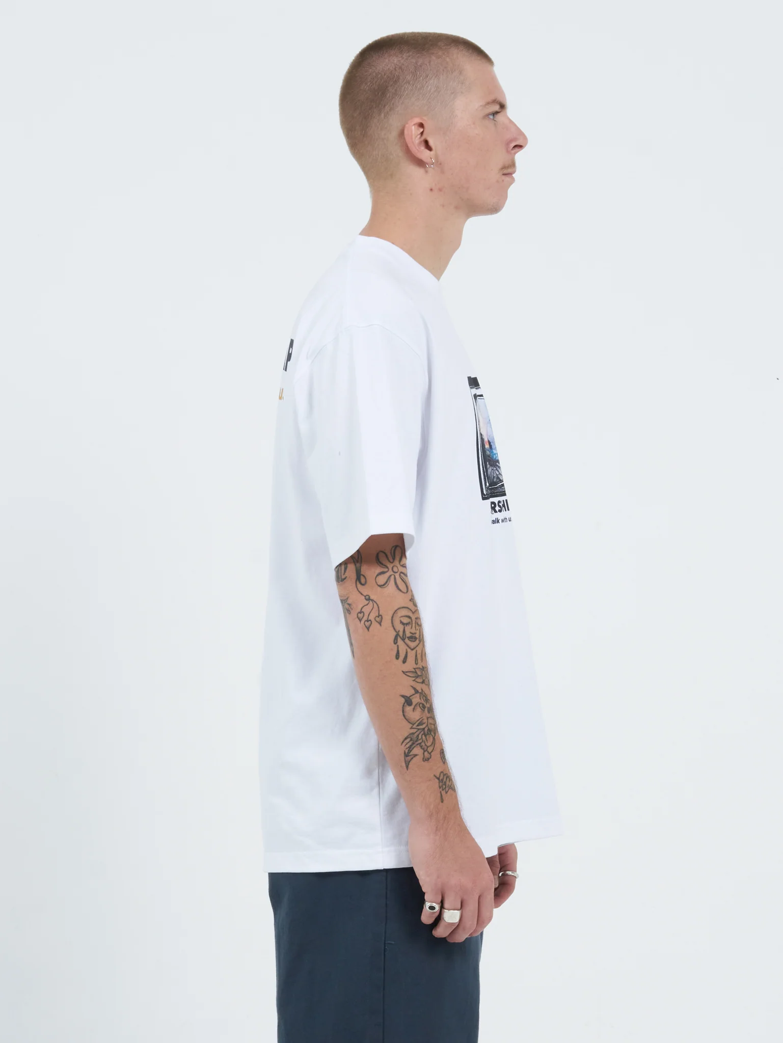 Square Eyes Tee - White - Image 3