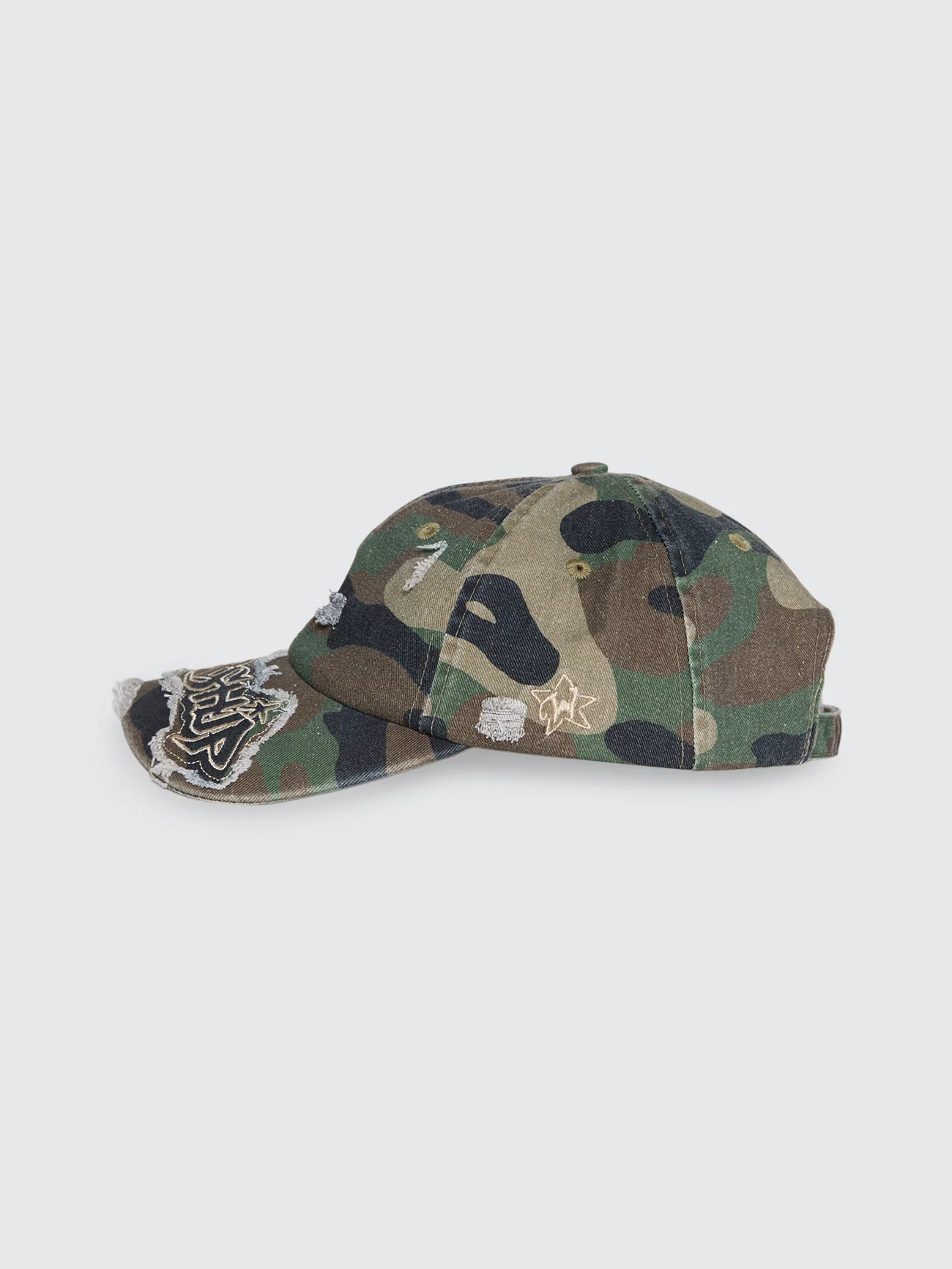 Stealth Throws Camo Dad Cap - Green - Image 3