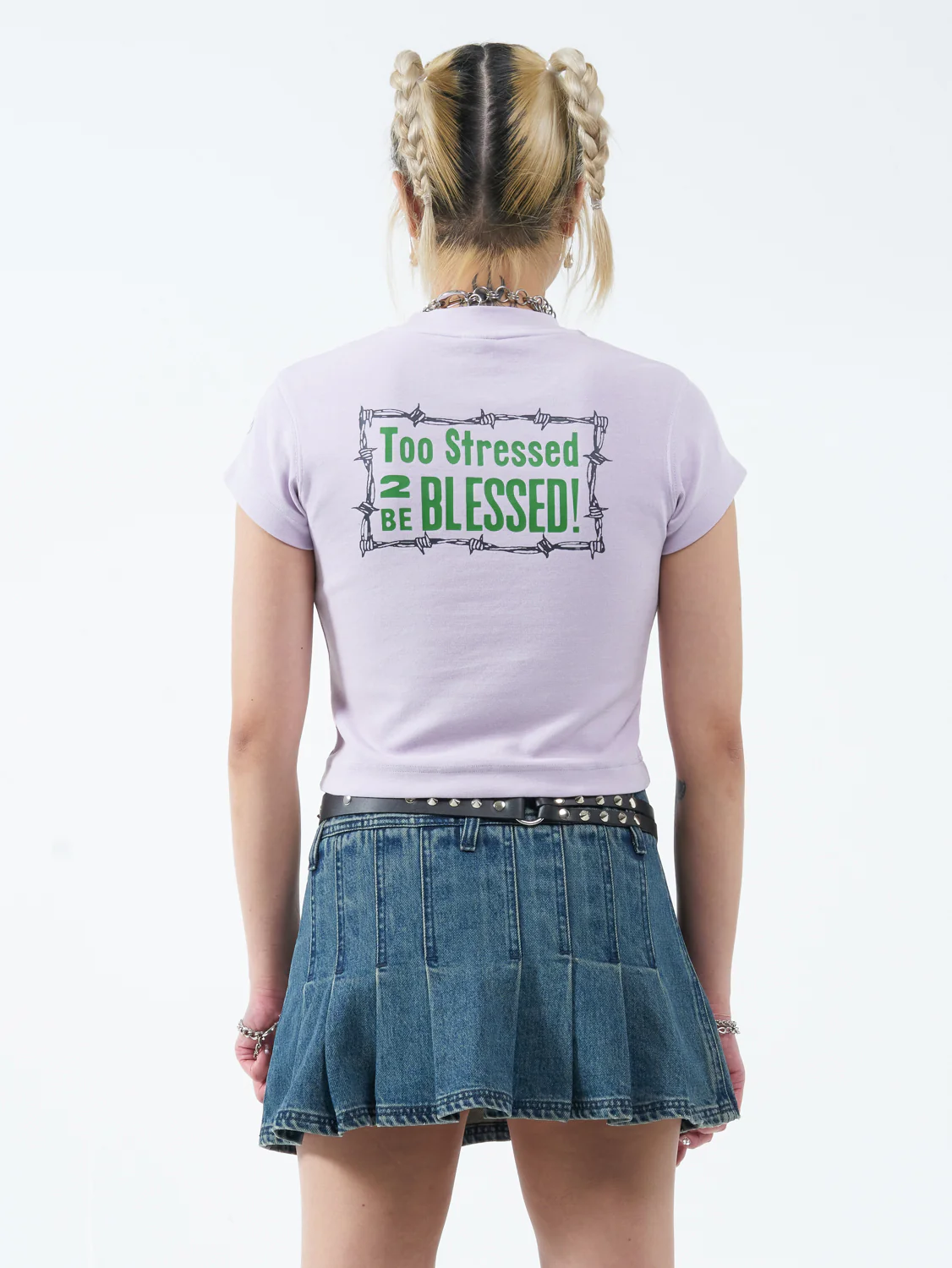 Stress Less Teeny Tee - Orchid Hush - Image 2
